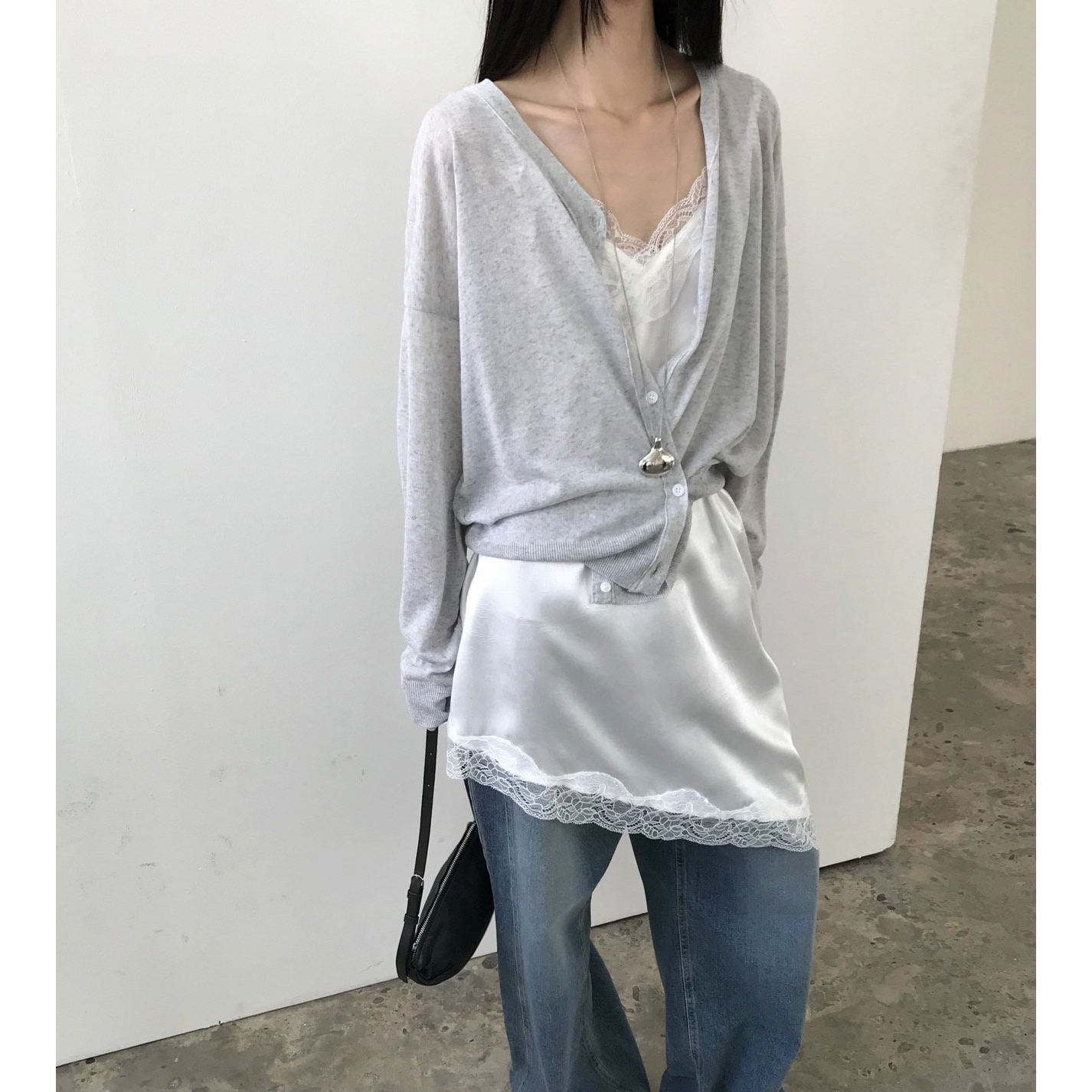 바다 투웨이 스타일 린넨 간절기 가디건