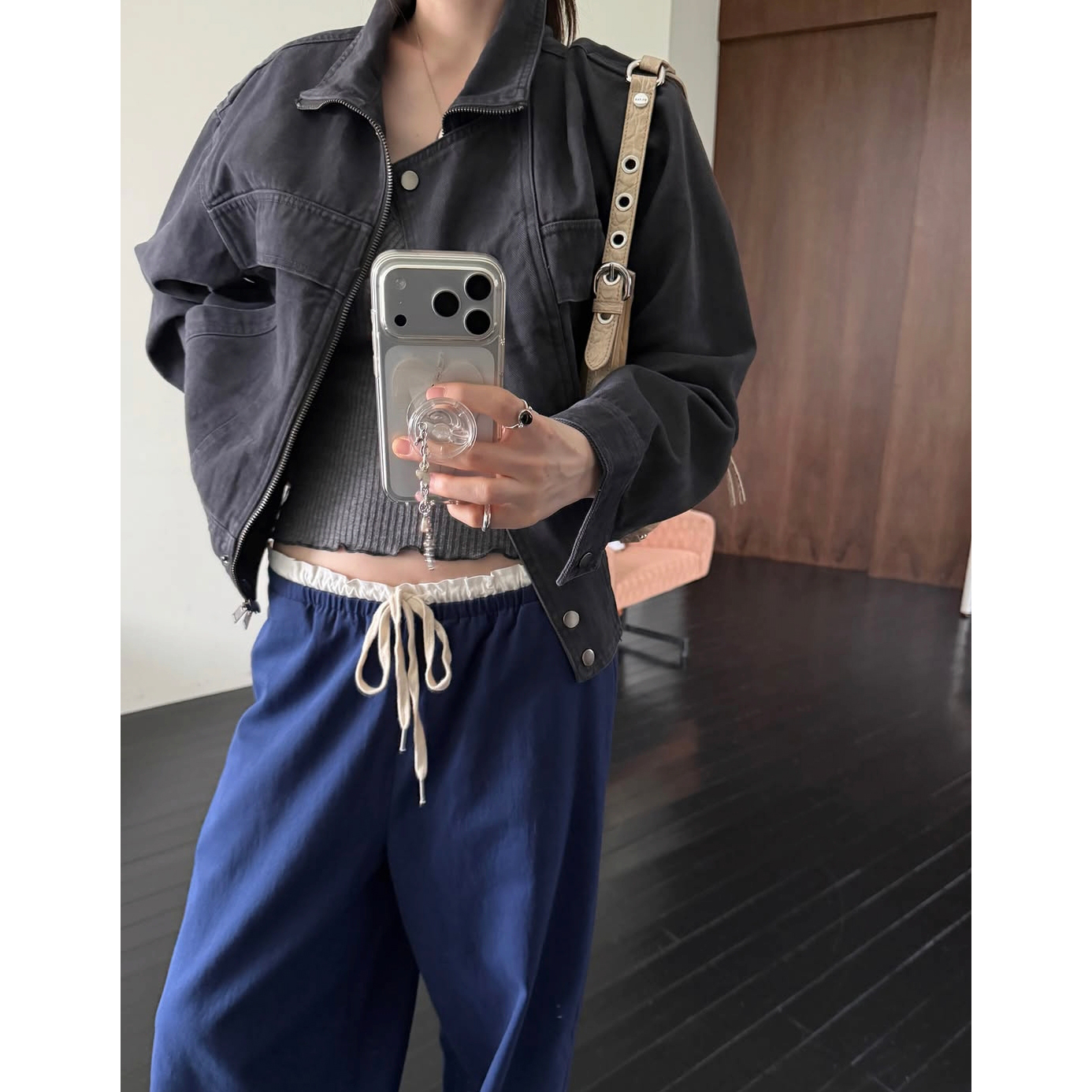 26FW 피그 워싱 하이넥 자켓 점퍼