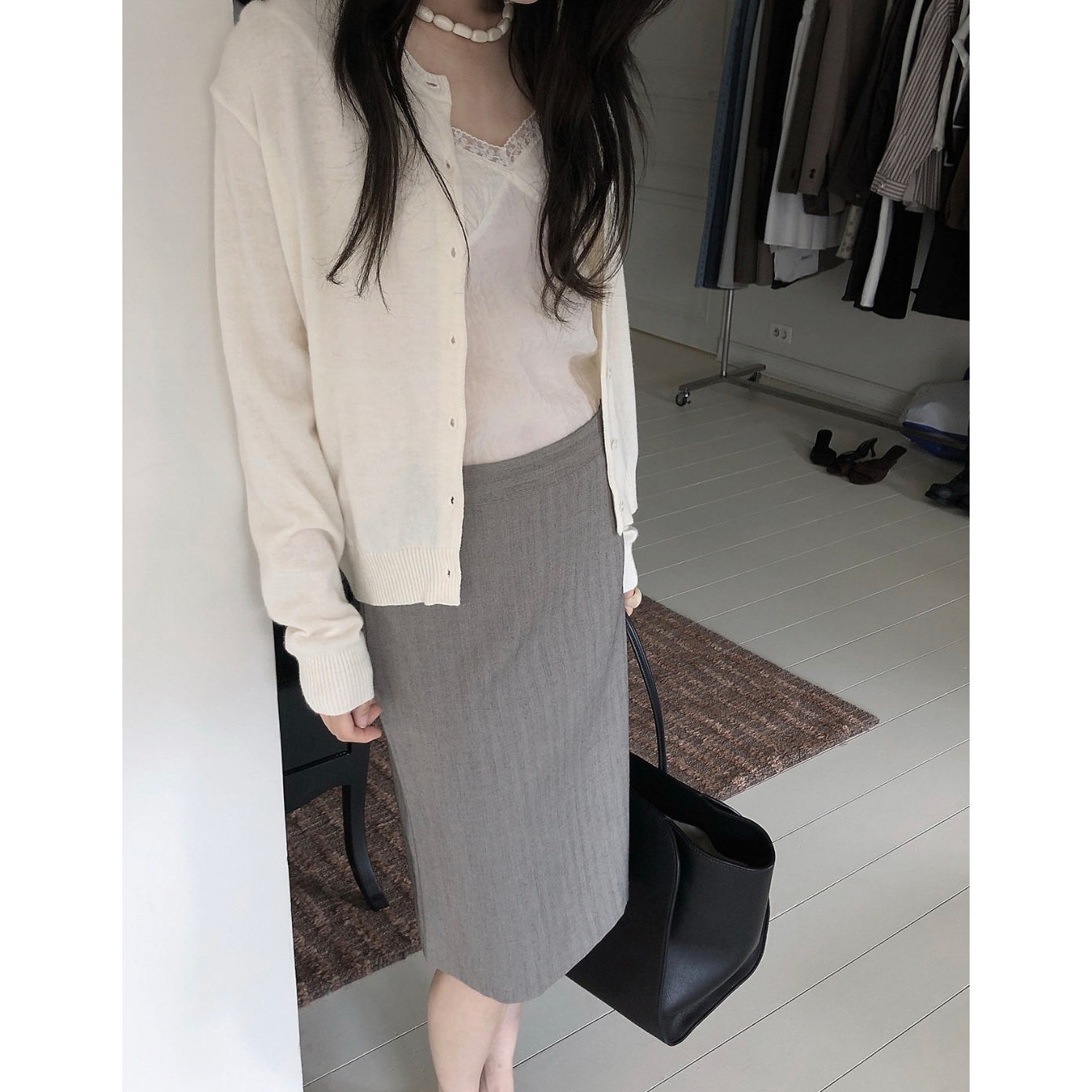 26FW 르버터 피렌체 미디 스커트 하이퀄리티