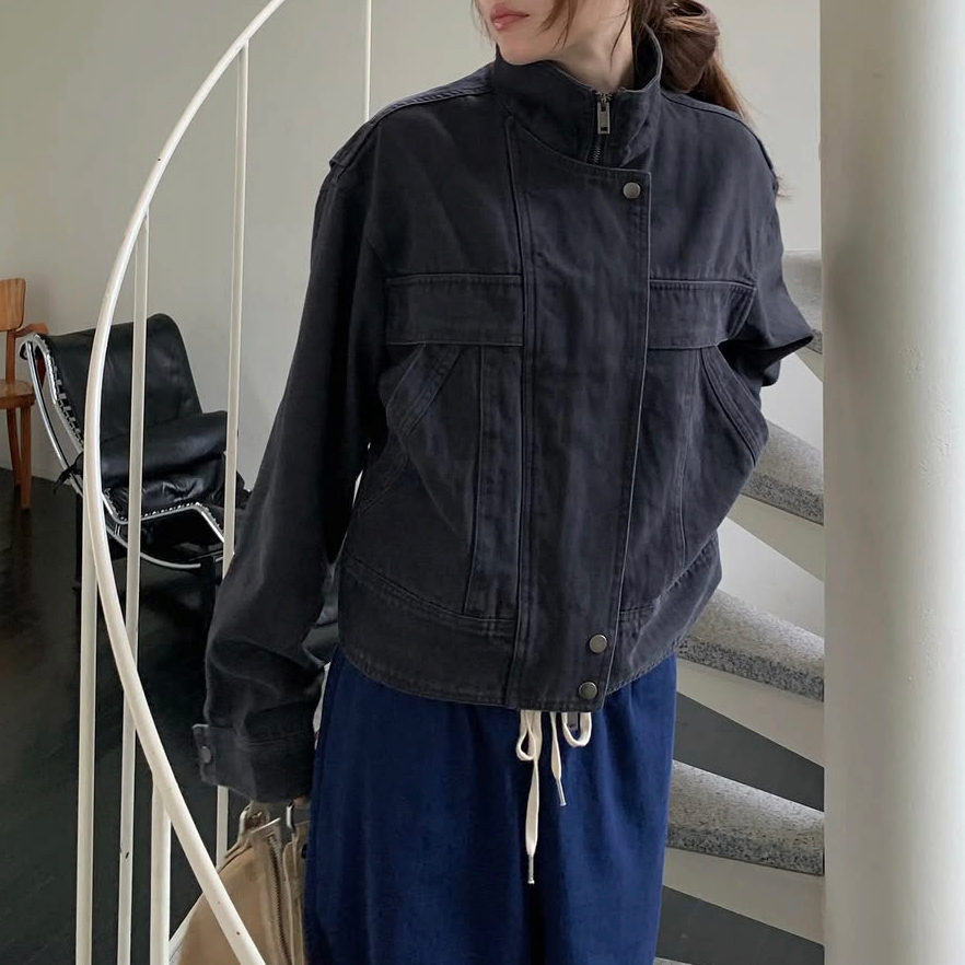 26FW 피그 워싱 하이넥 자켓 점퍼