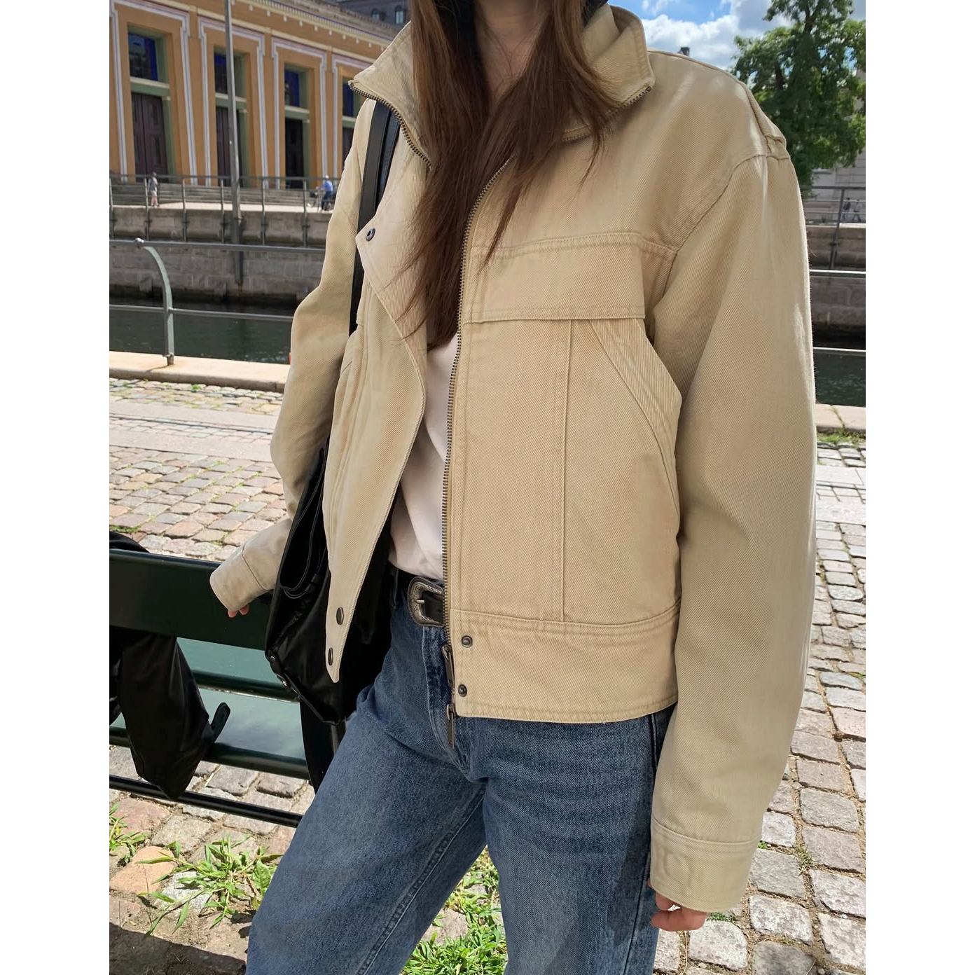 26FW 피그 워싱 하이넥 자켓 점퍼