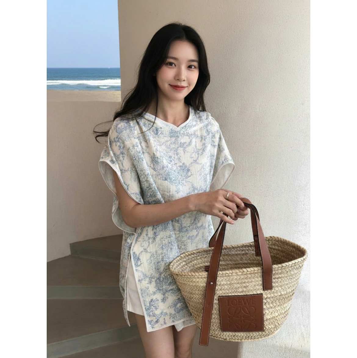 후드 판초 휴양지룩 바캉스룩 수영복 커버업
