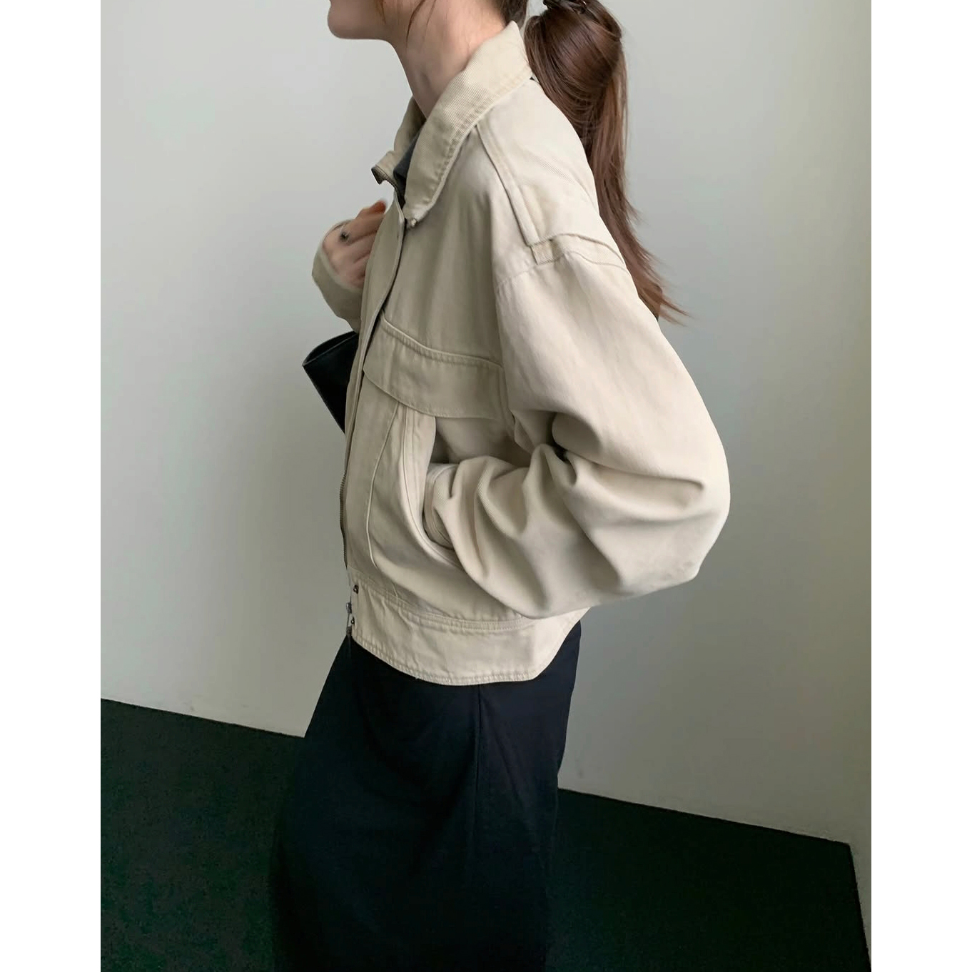 26FW 피그 워싱 하이넥 자켓 점퍼