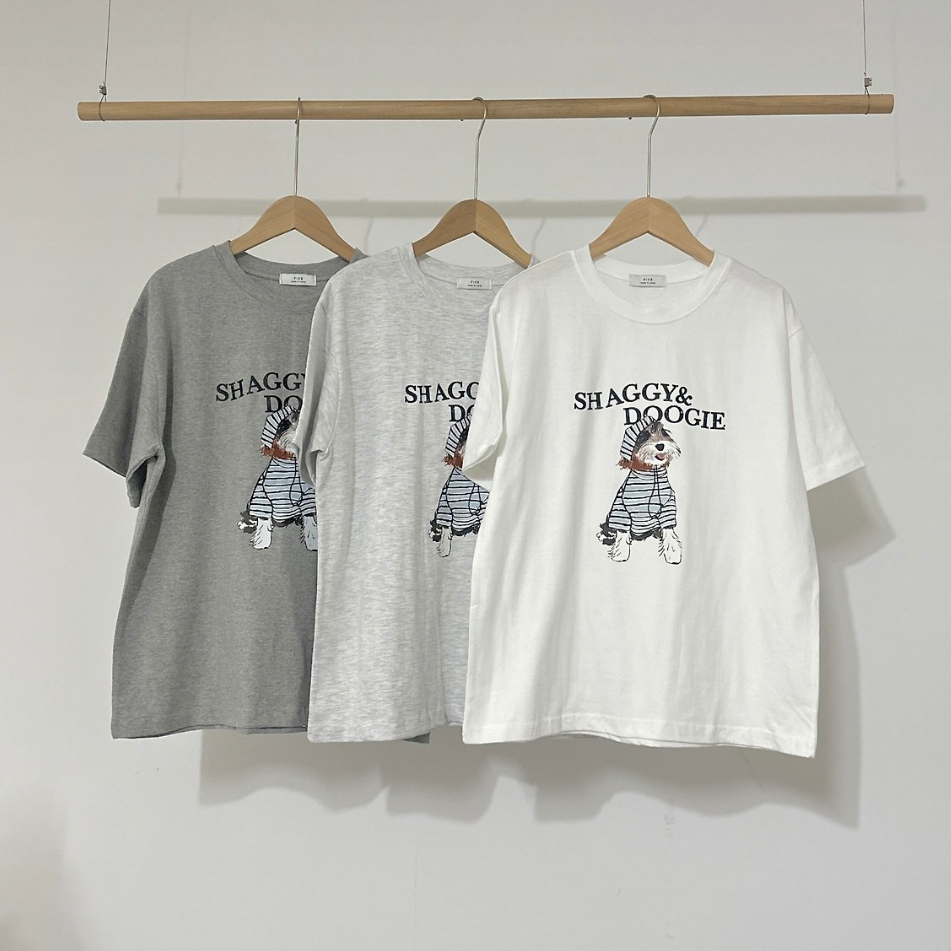 후디독 코튼 반팔 티셔츠