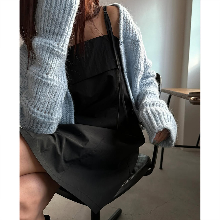 바로발송 25SS 필 크롭 브이 가디건 상세 이미지 50