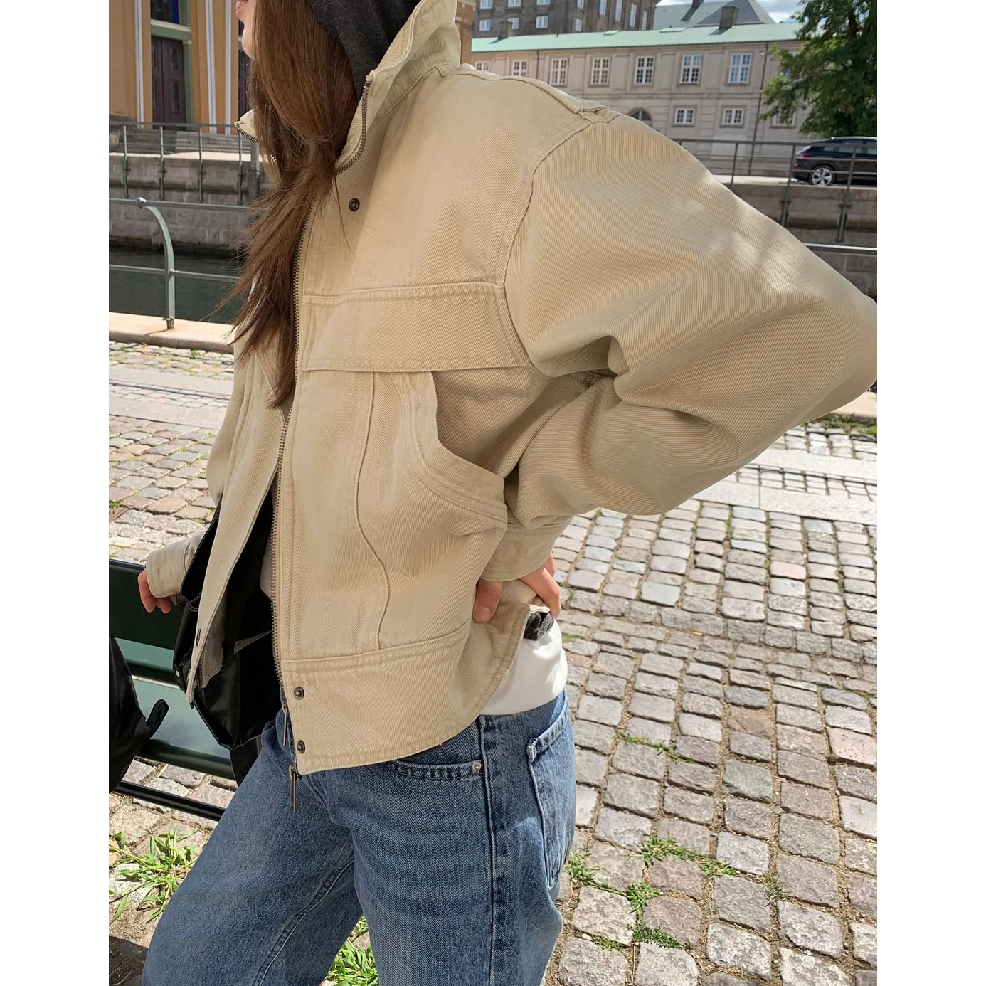 26FW 피그 워싱 하이넥 자켓 점퍼