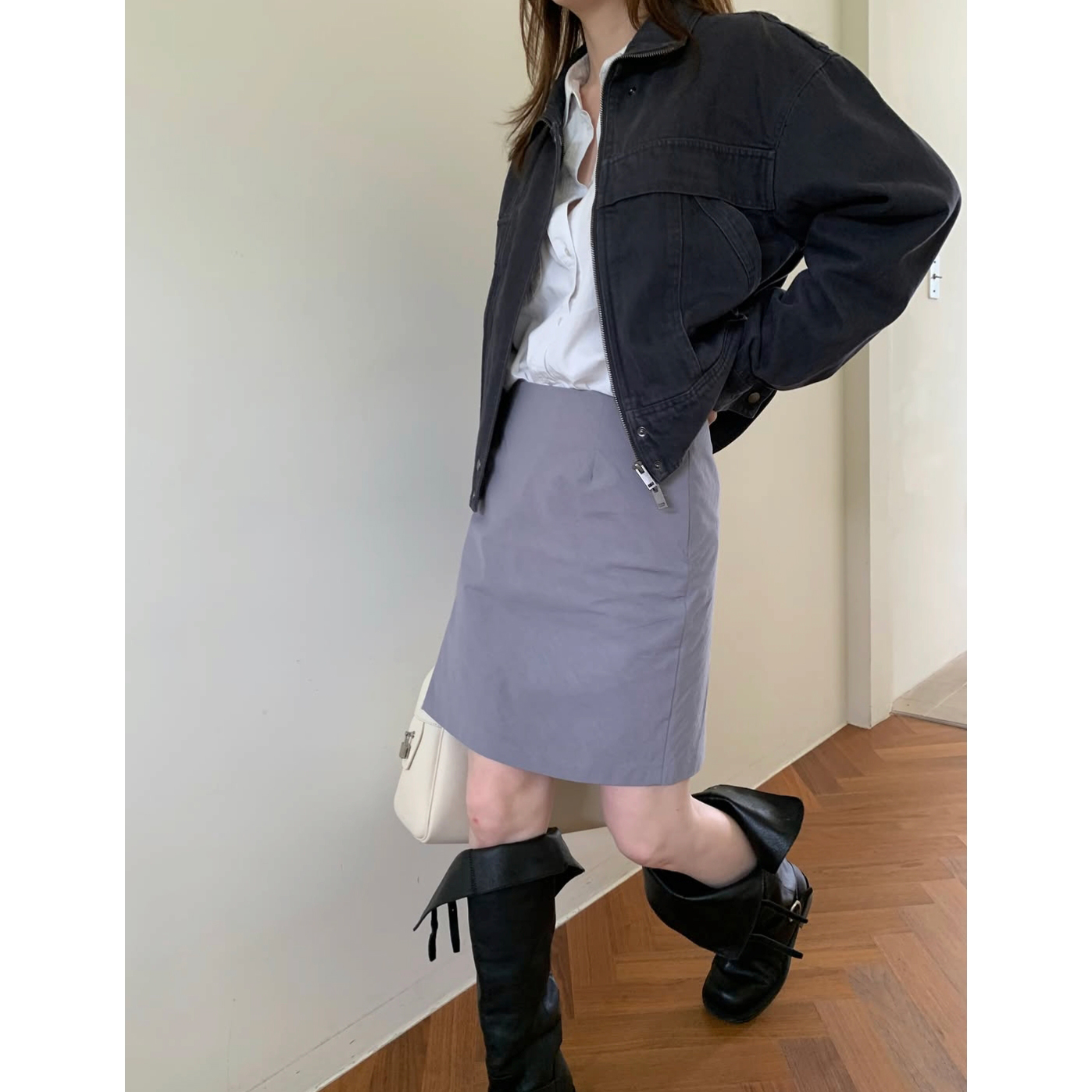 26FW 피그 워싱 하이넥 자켓 점퍼