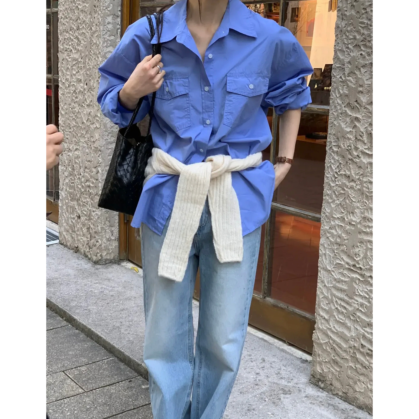 26FW 투 포켓 워싱 셔츠 남방