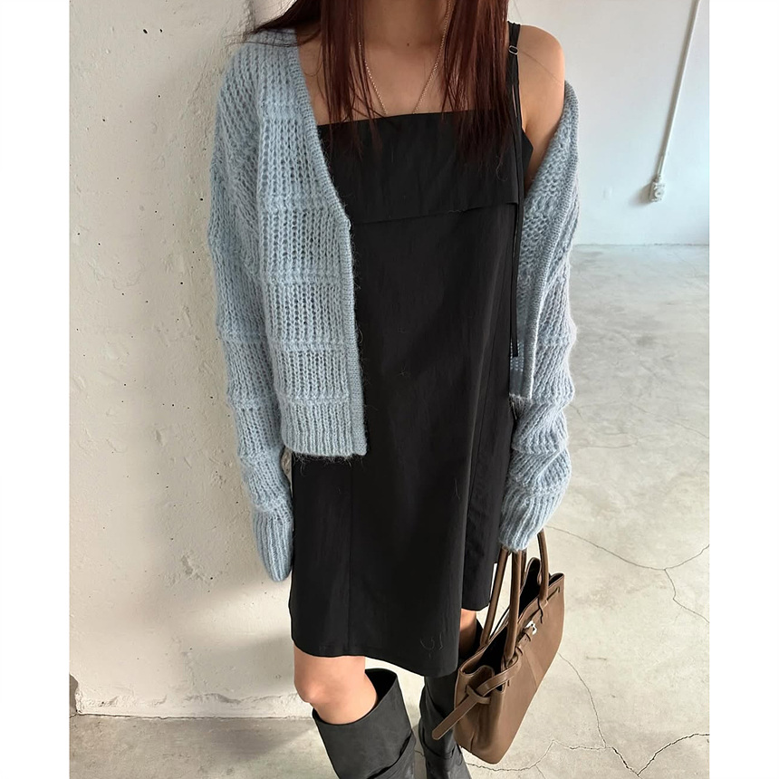 바로발송 25SS 필 크롭 브이 가디건 상세 이미지 63