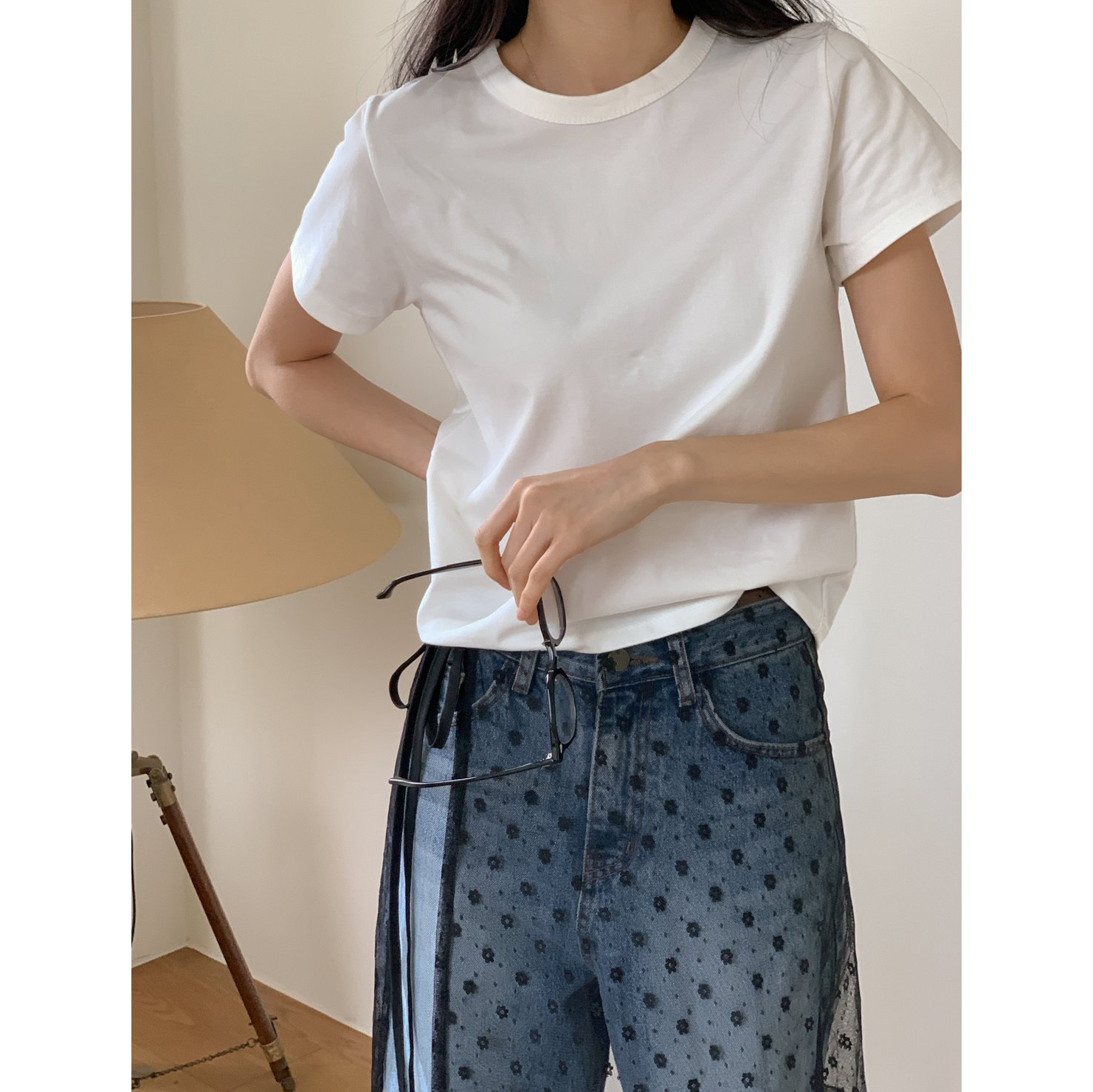 훌라 시스루 레이어드 랩스커트 기장선택 플로 레이스 랩치마 레이어드룩 상세 이미지 26