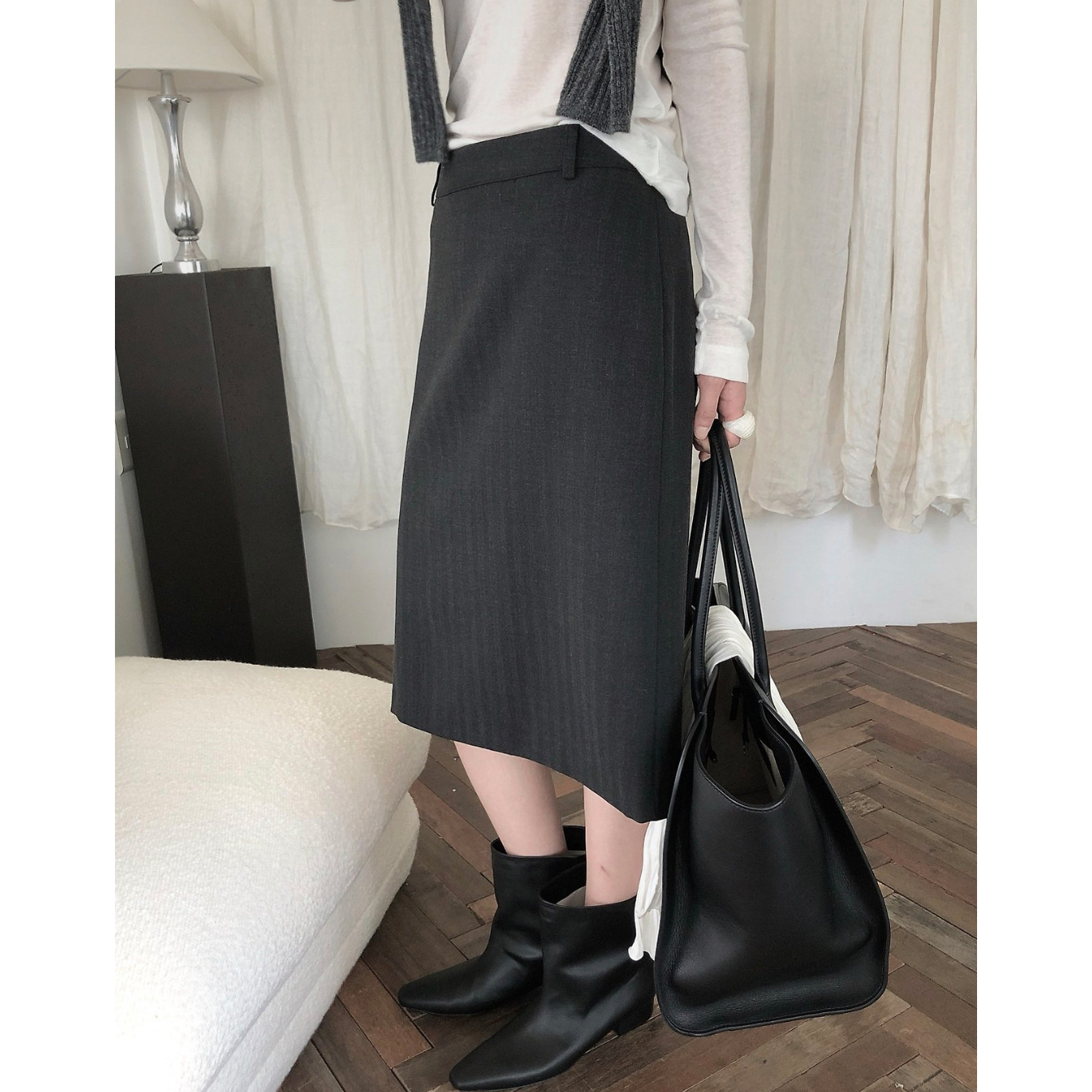 26FW 르버터 피렌체 미디 스커트 하이퀄리티