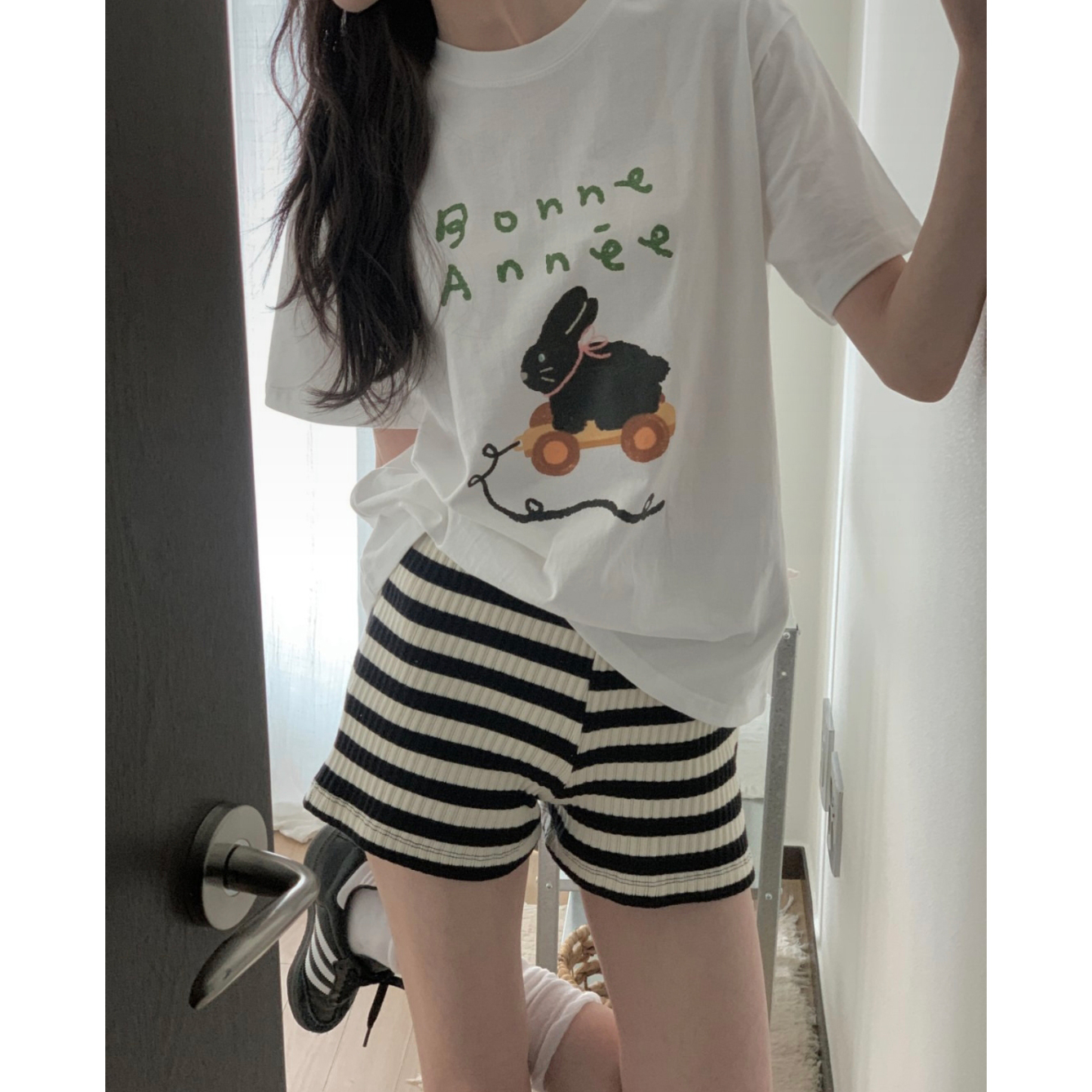 바니애니 기본 라운드 반팔 티셔츠