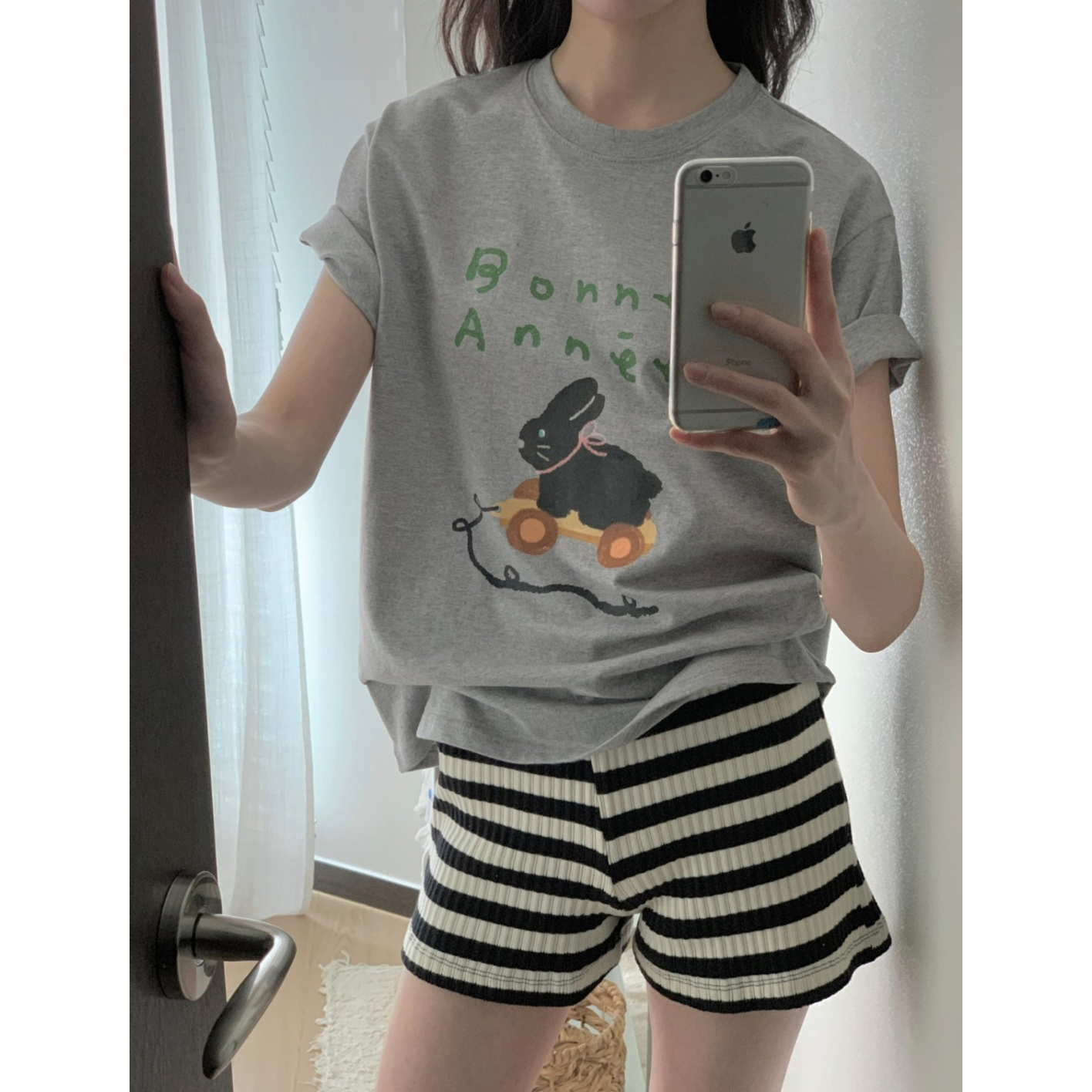 바니애니 기본 라운드 반팔 티셔츠