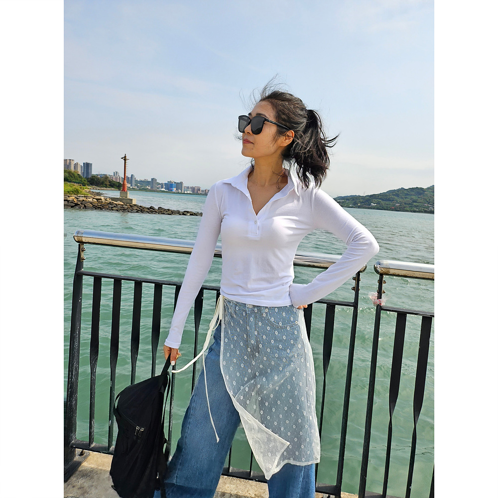 플로 레이스 레이어드 스커트 시스루 레이어드룩 숏 롱 기장선택 가능 랩스커트 휴양지룩 수영복 커버업 상세 이미지 22