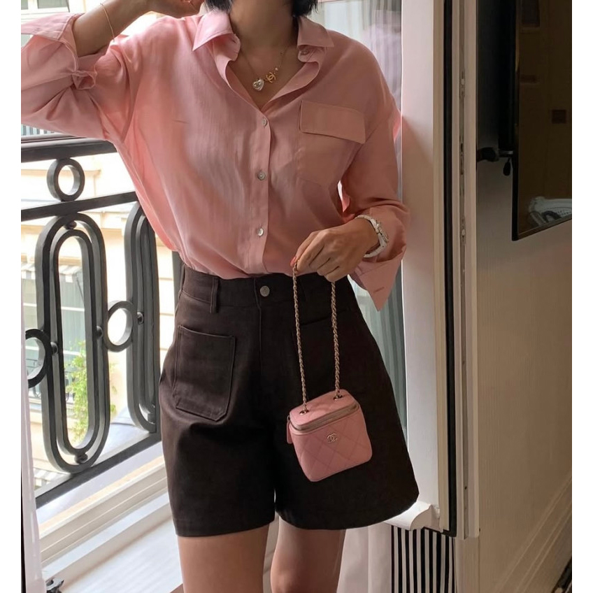 프리미엄 여름 긴팔 블라우스 셔츠