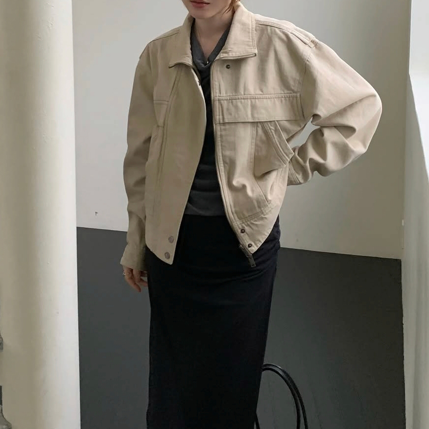 26FW 피그 워싱 하이넥 자켓 점퍼