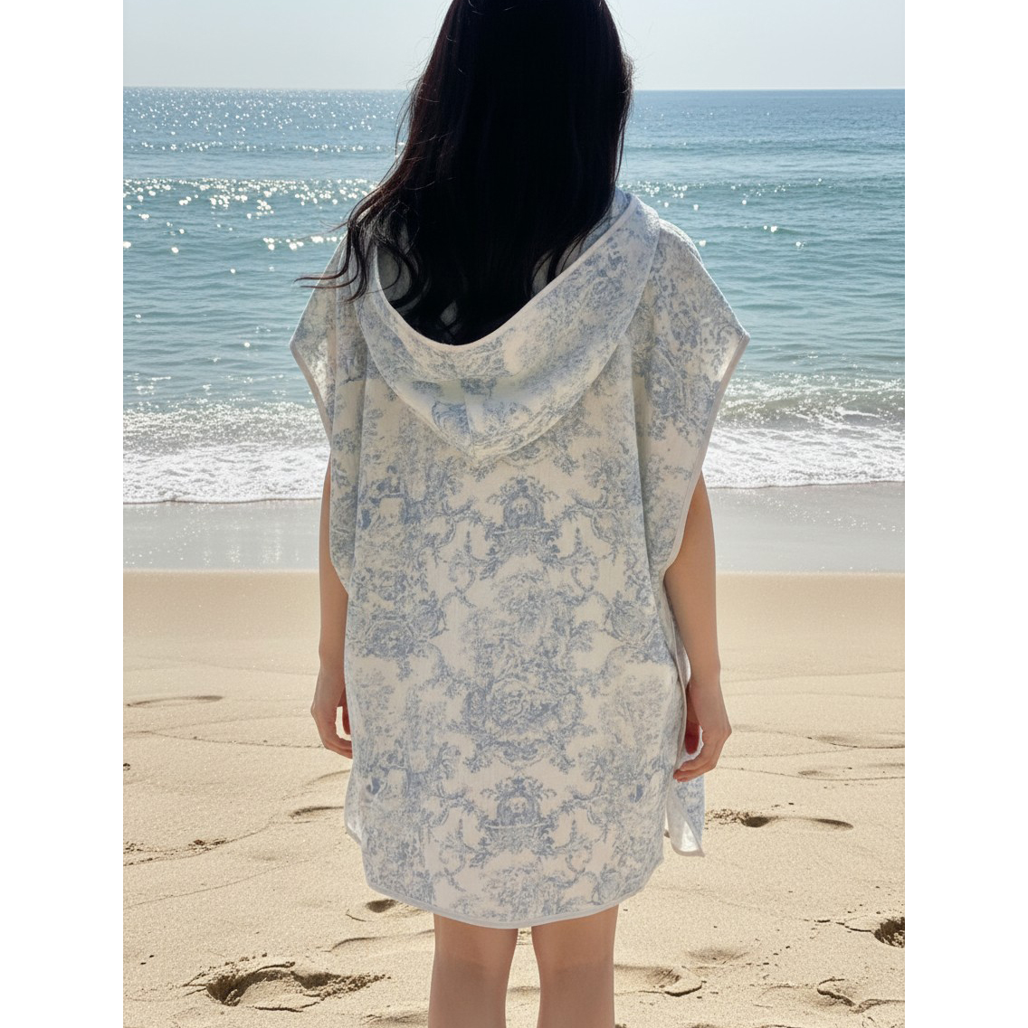 후드 판초 휴양지룩 바캉스룩 수영복 커버업