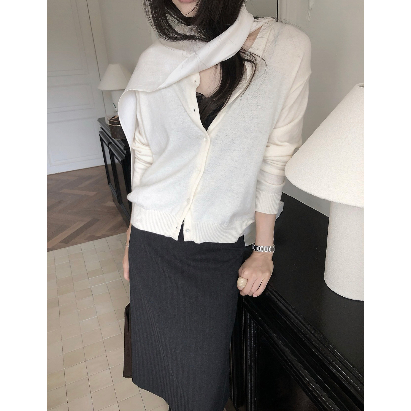 26FW 르버터 피렌체 미디 스커트 하이퀄리티