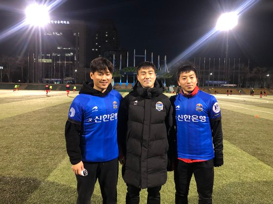 (왼쪽부터) 김우홍, 문준호, 오성진 선수. 사진 FC남동