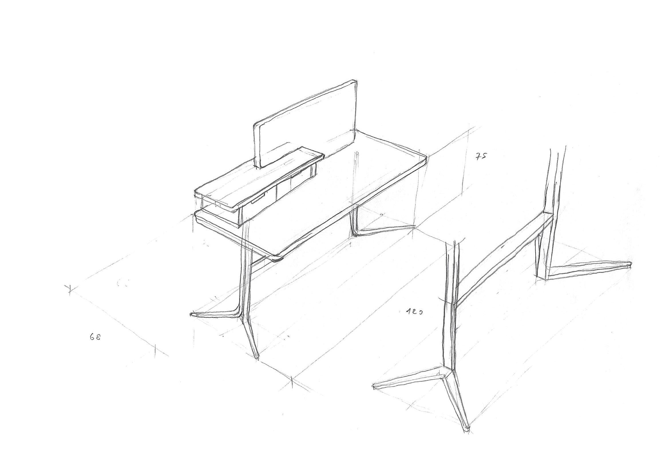 Bonaldo Nelson vanity table or home office 가구웹진 새로 출시된 해외 신제품