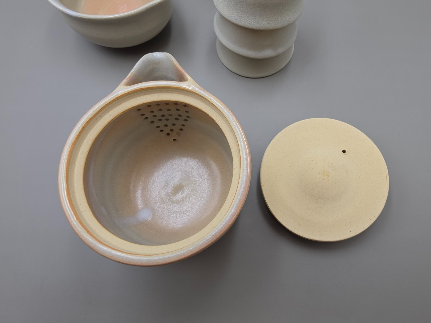 [October Vintage] Vintage Hagi Ware Tea Set — Hagidono Kiln