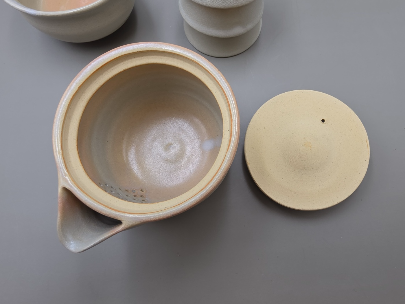 [October Vintage] Vintage Hagi Ware Tea Set — Hagidono Kiln