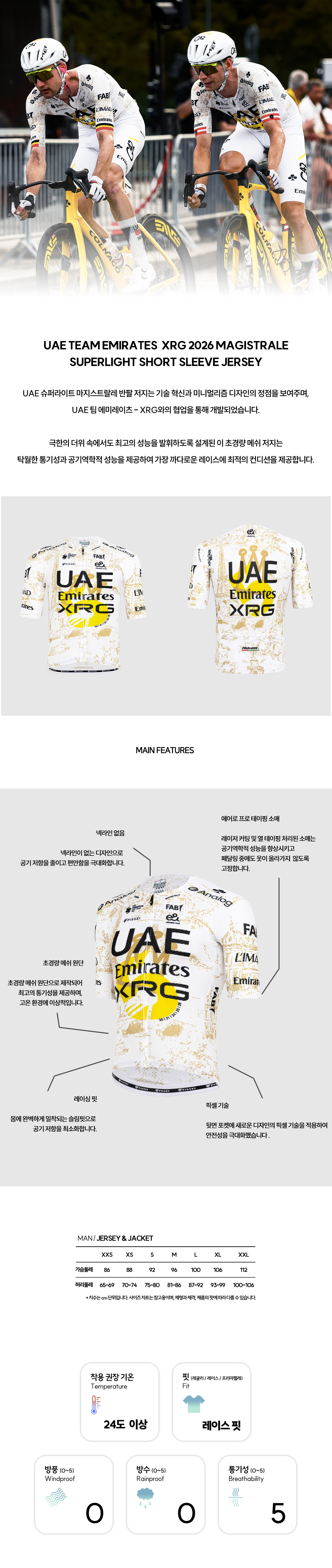 2026 UAE TEAM EMIRATES - XRG MAGISTRALE SUPERLIGHT JERSEY