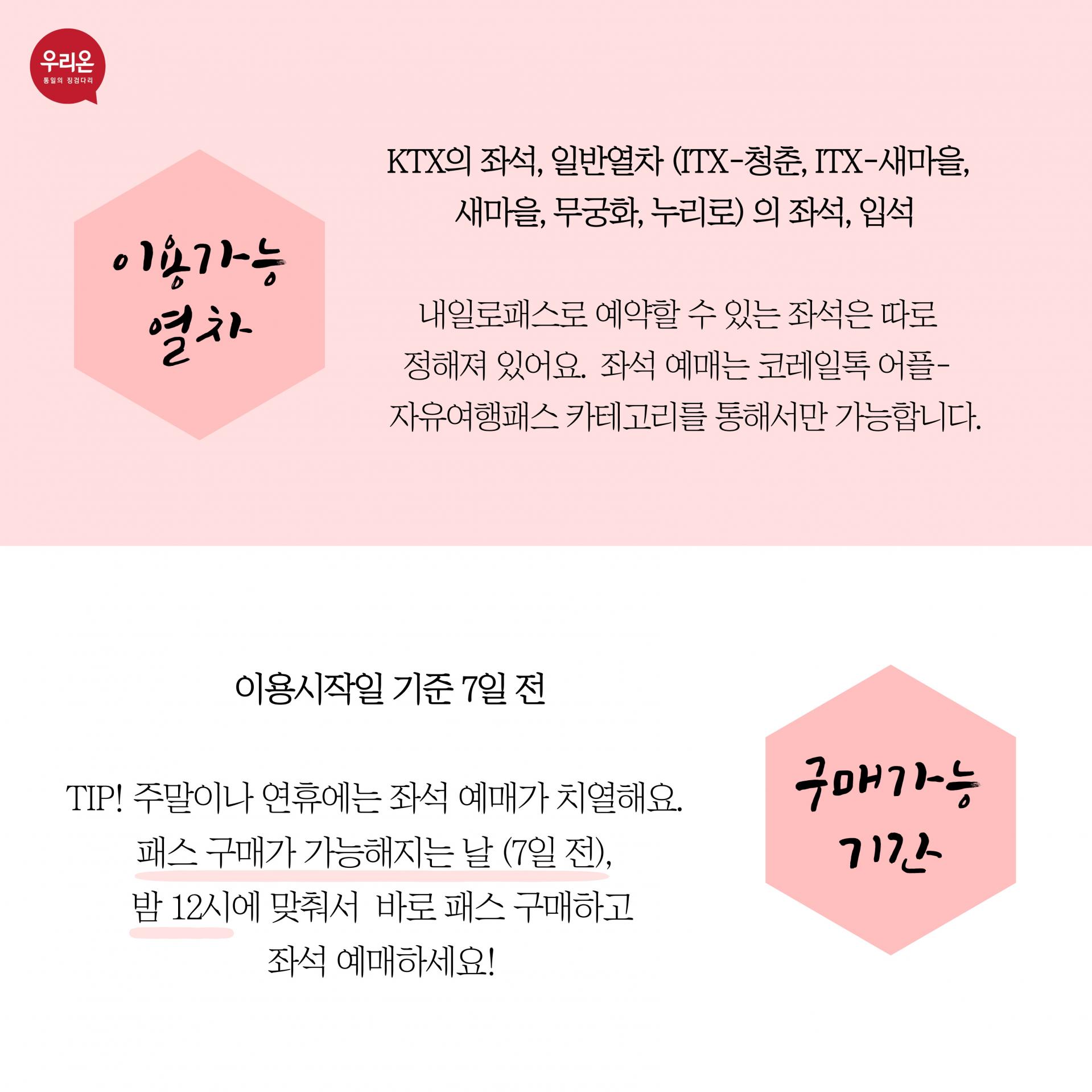 우리온 카드뉴스] 내일로 두번째 이야기, 국내로 기차여행떠나자! 1편 : 우리온 정착정보 - 꿈