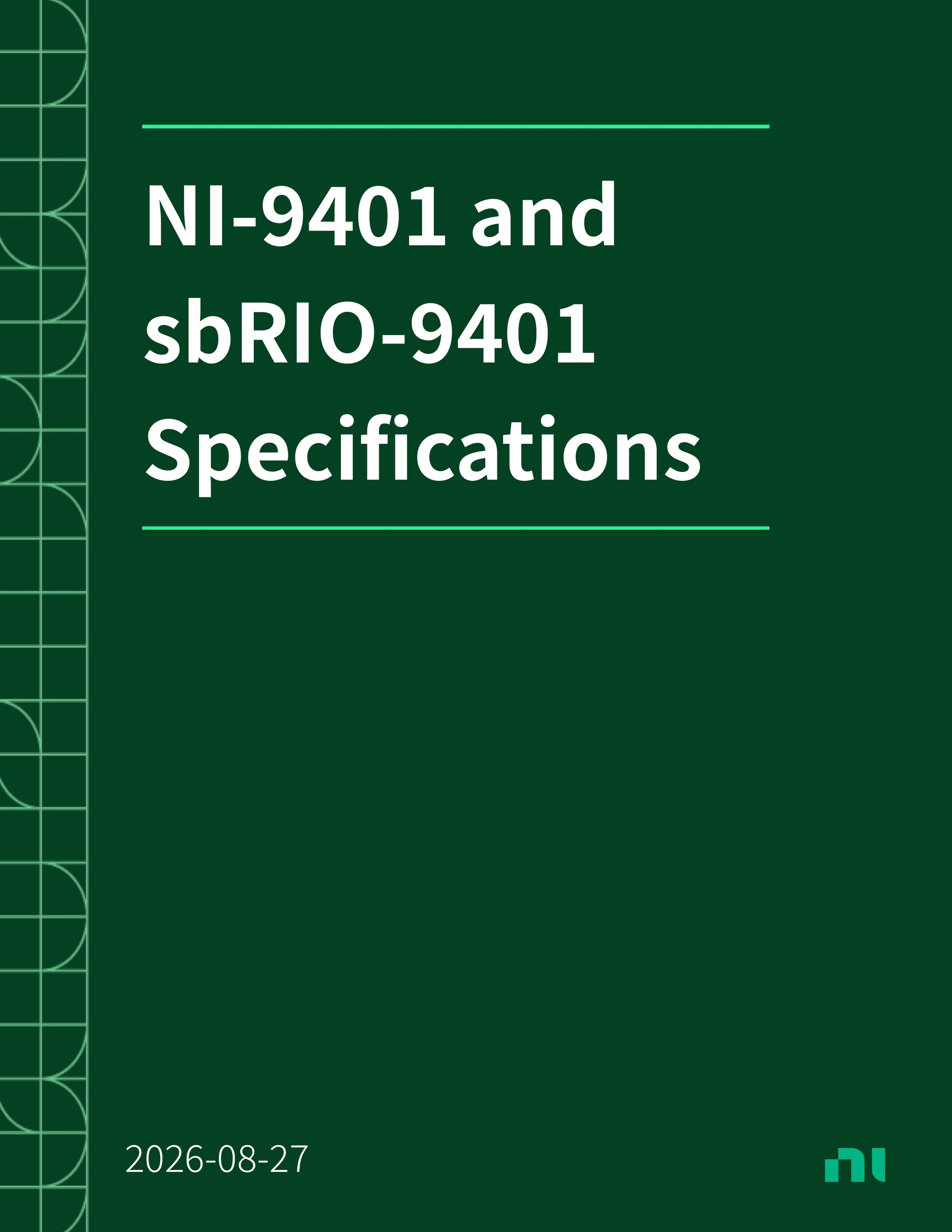 NI-9401 데이터시트 1페이지