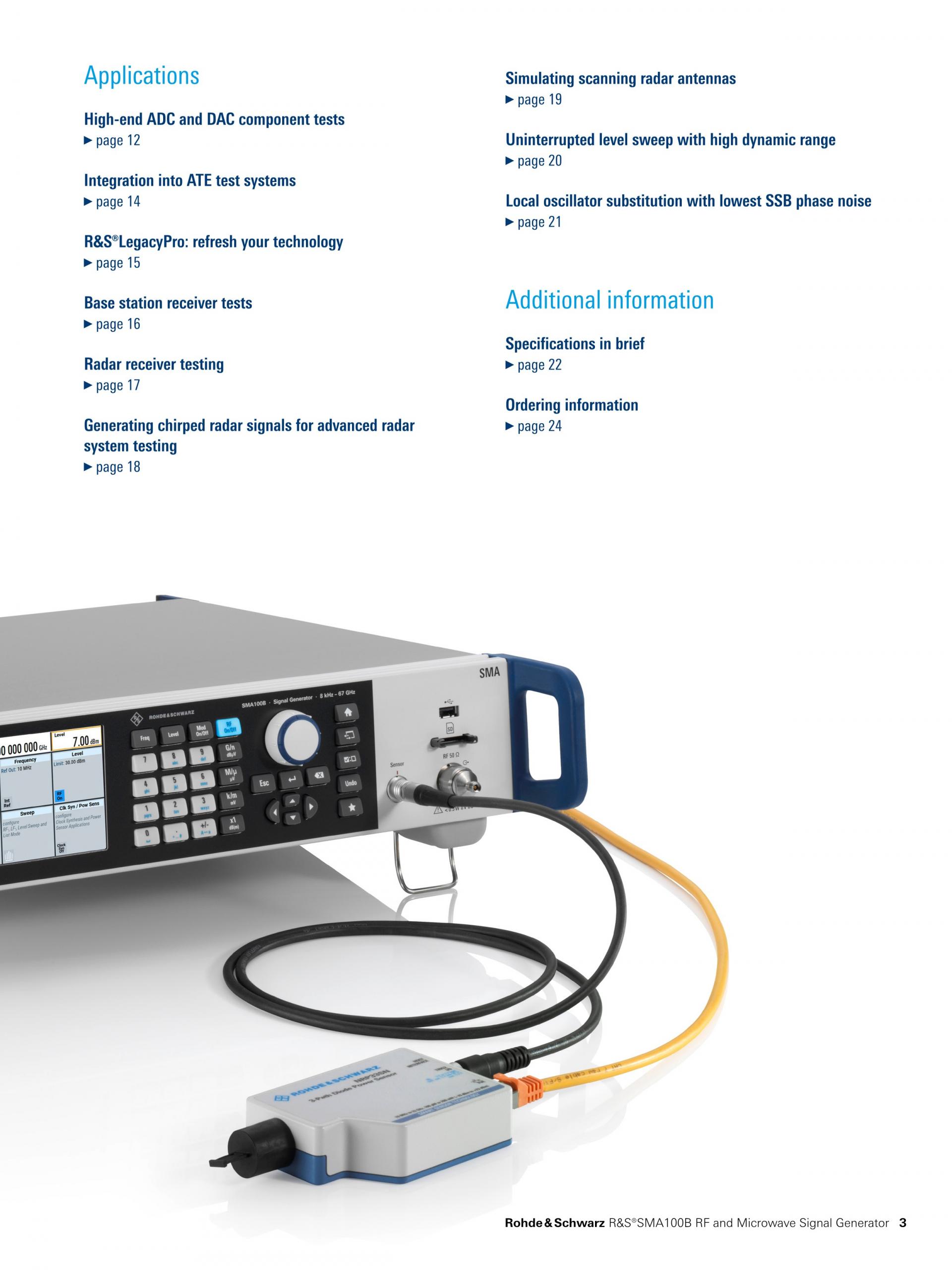 ROHDE & SCHWARZ 로데슈바르츠 SMA100B RF 및 Microwave 신호 발생기 ☆ 가격문의