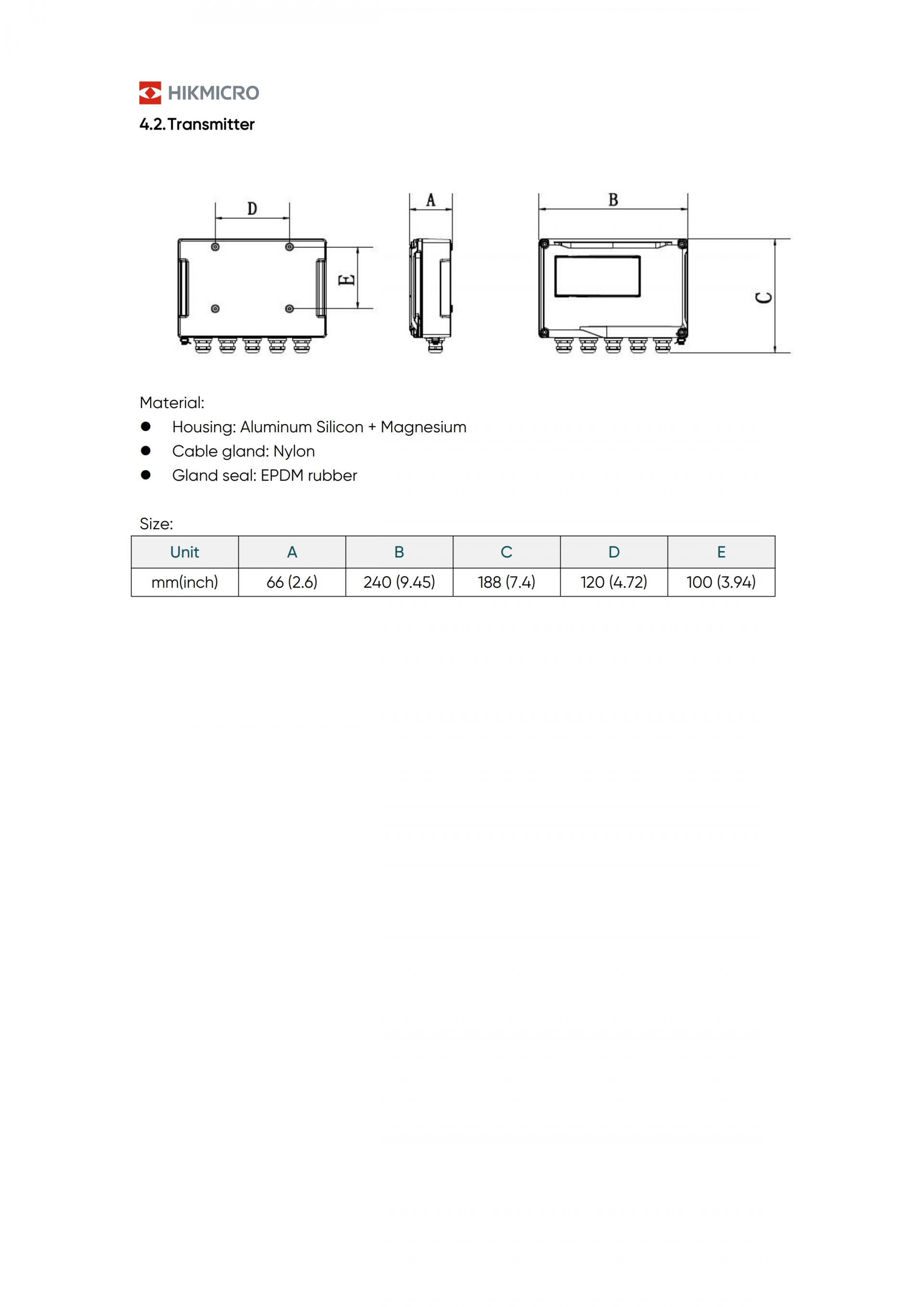 HIKMICRO FU00 클램프온 초음파 유량계