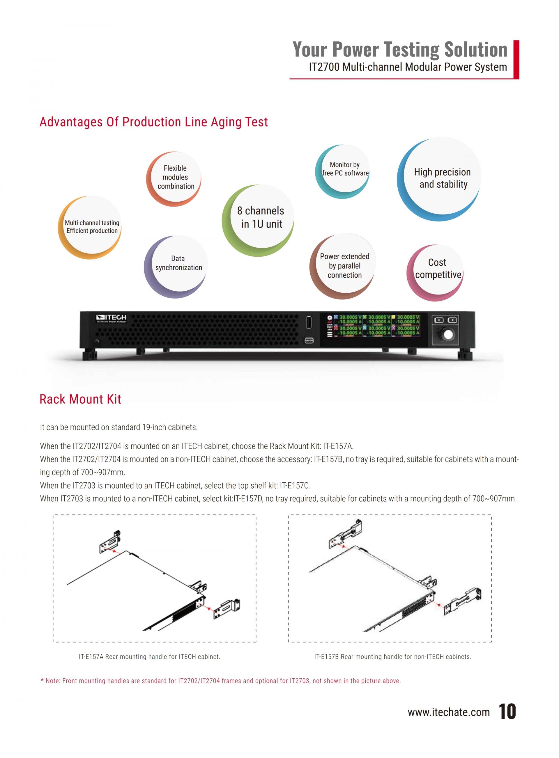 ITECH IT2700 다중채널 모듈형 파워 (1U 8 channels, 200W and 500W)