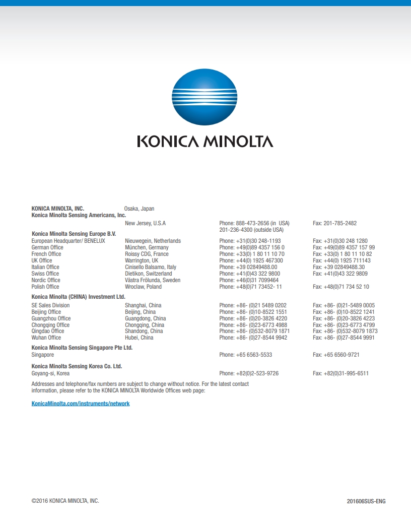 KONICA MINOLTA BC-10 Plus 콘트라스트 미터