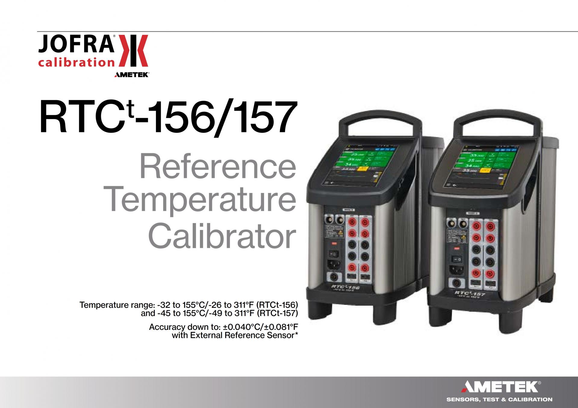 AMETEK RTCt-156 & RTCt-157 범용 중범위 교정기 (–32°C ~ 155°C & –45°C ~ 155°C)