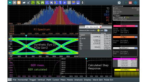 ROHDE & SCHWARZ 로데슈바르츠 JITTER AND NOISE DECOMPOSITION 오실로스코프 소프트웨어 ☆ 가격문의