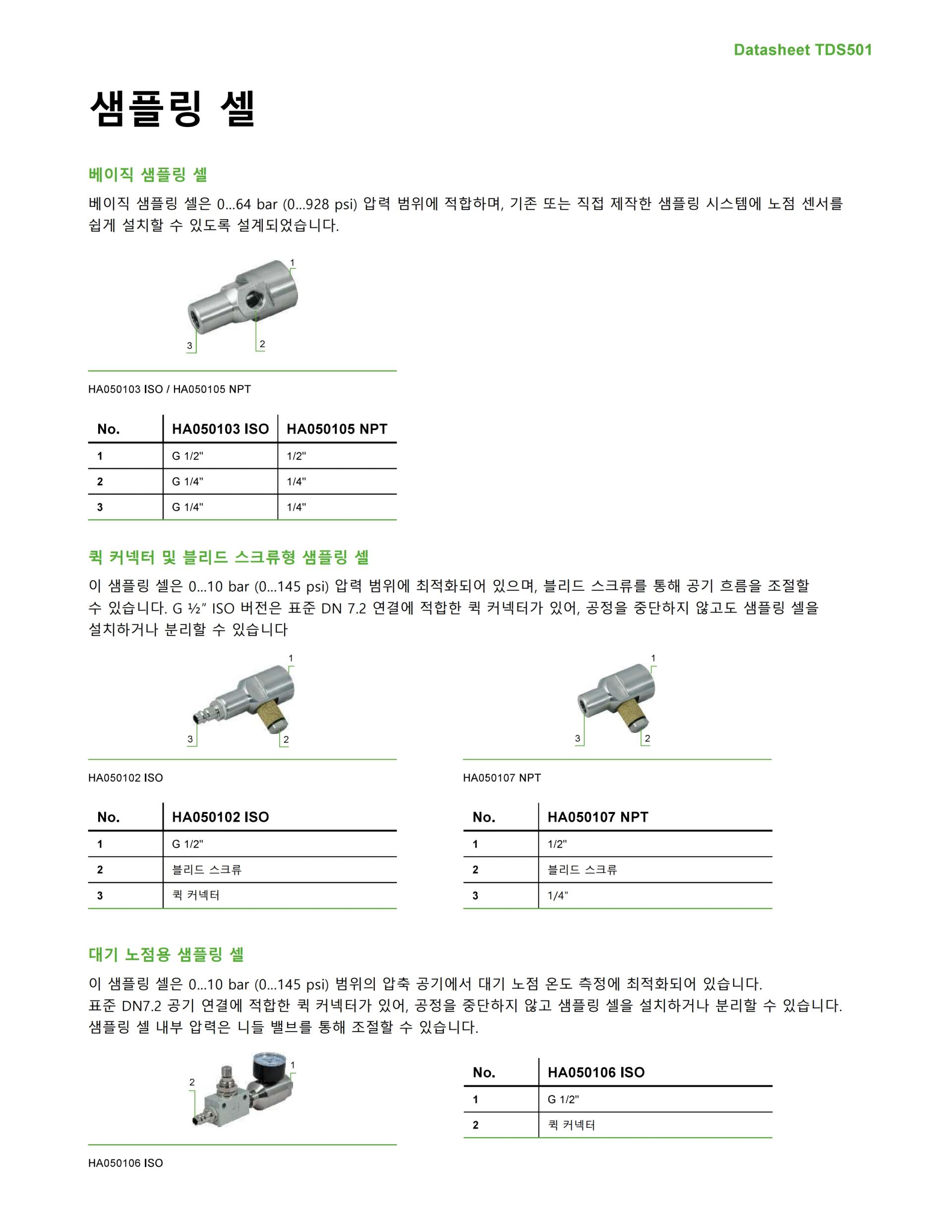 E+E TDS501 -70 °C Td 까지 측정 가능한 초저노점 센서 (노점계)