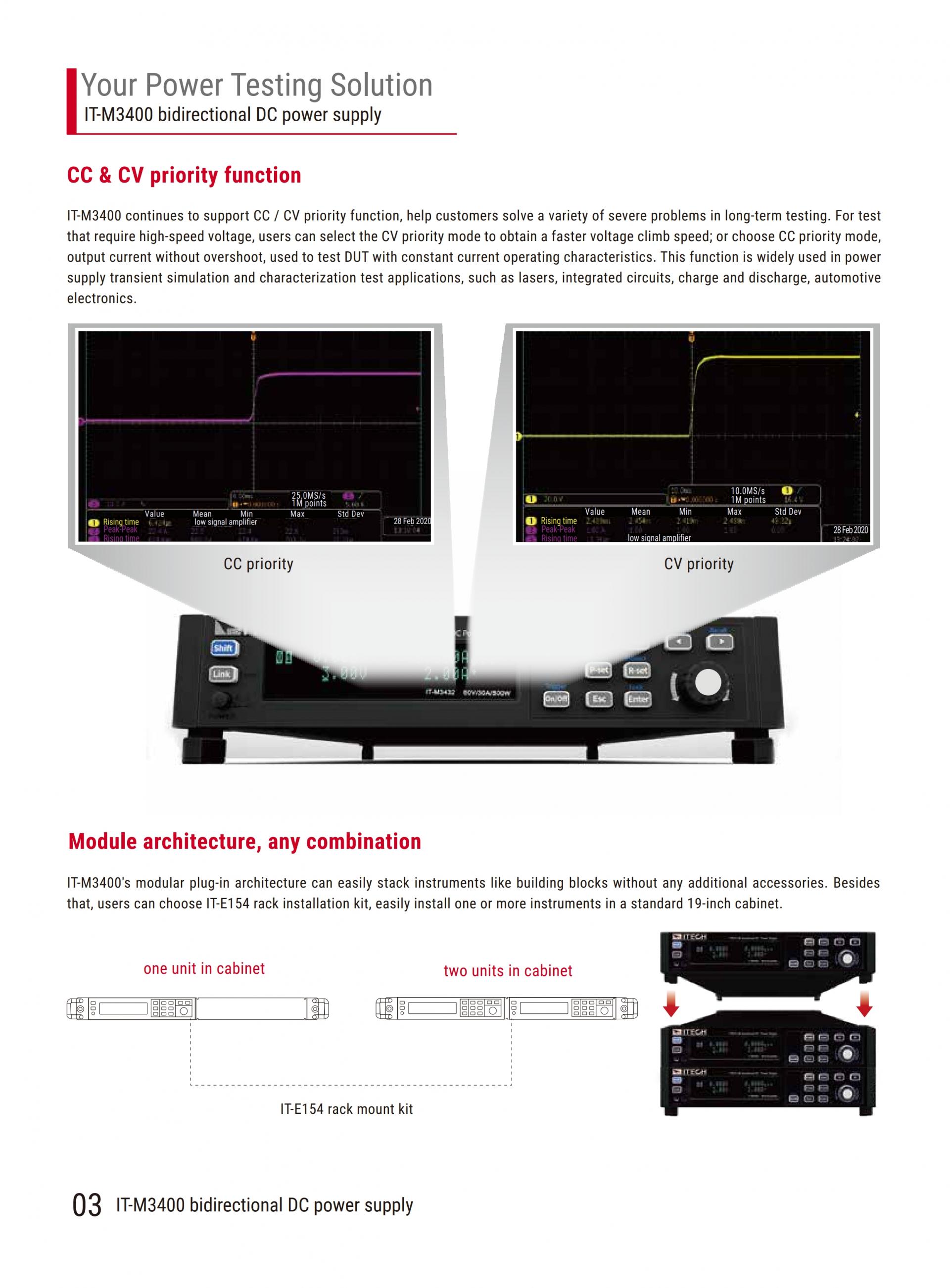 ITECH IT-M3400 양방향 파워 (1u half rack, 200~800W)