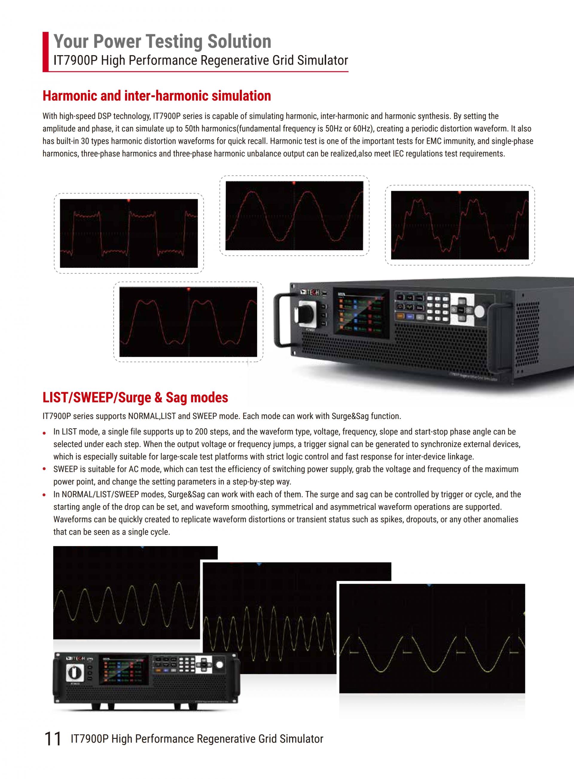 ITECH IT7900P 고성능 재생 그리드 시뮬레이터 (5~165kVA…960kVA)
