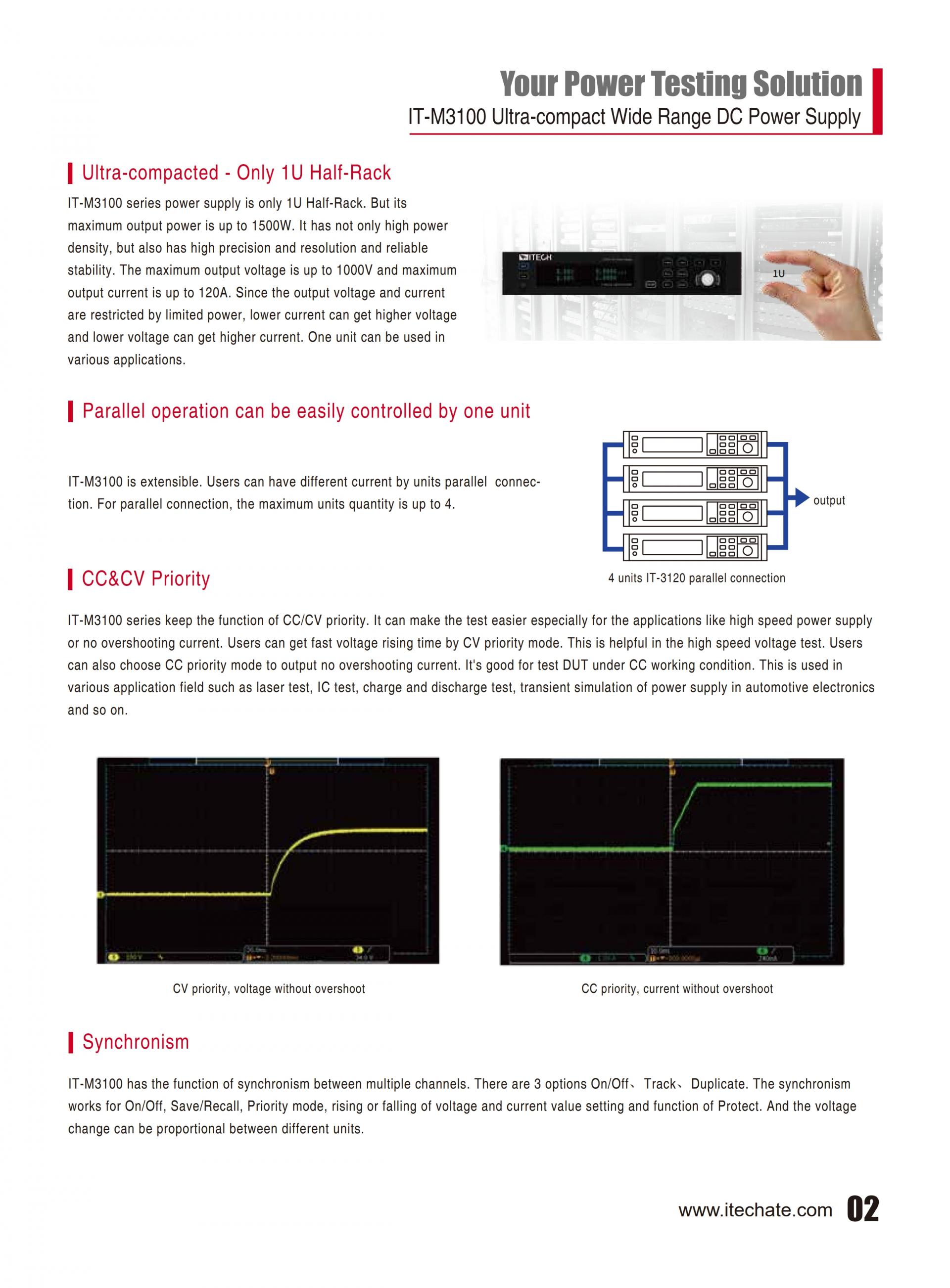 ITECH IT-M3100 초소형 파워 (½ 1u, 400~1500W，256ch)
