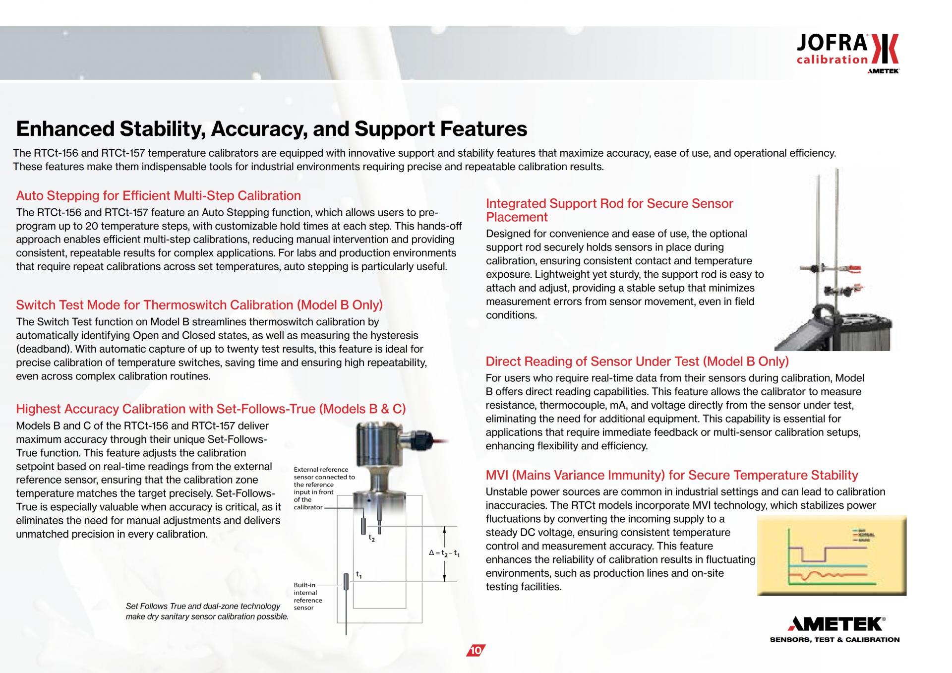 AMETEK RTCt-156 & RTCt-157 범용 중범위 교정기 (–32°C ~ 155°C & –45°C ~ 155°C)