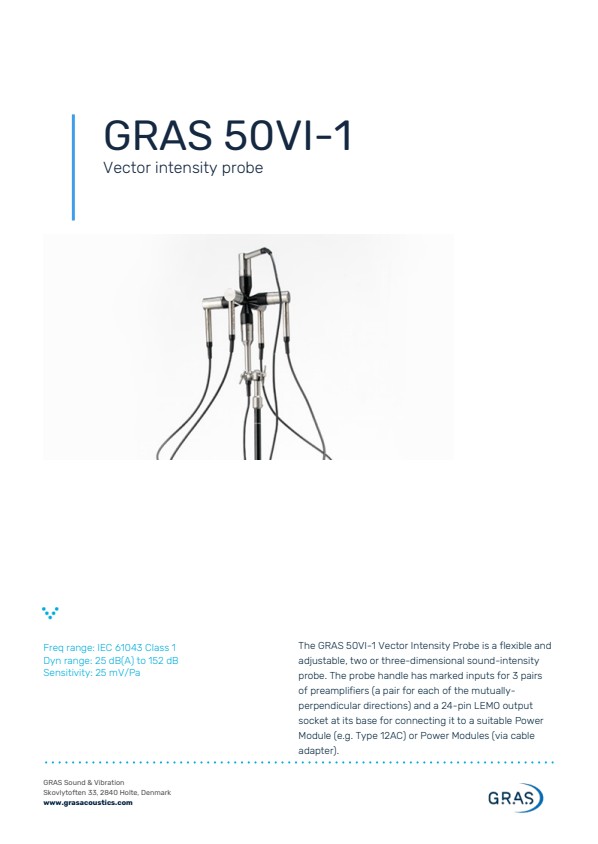 GRAS 50VI-1 벡터 강도 프로브