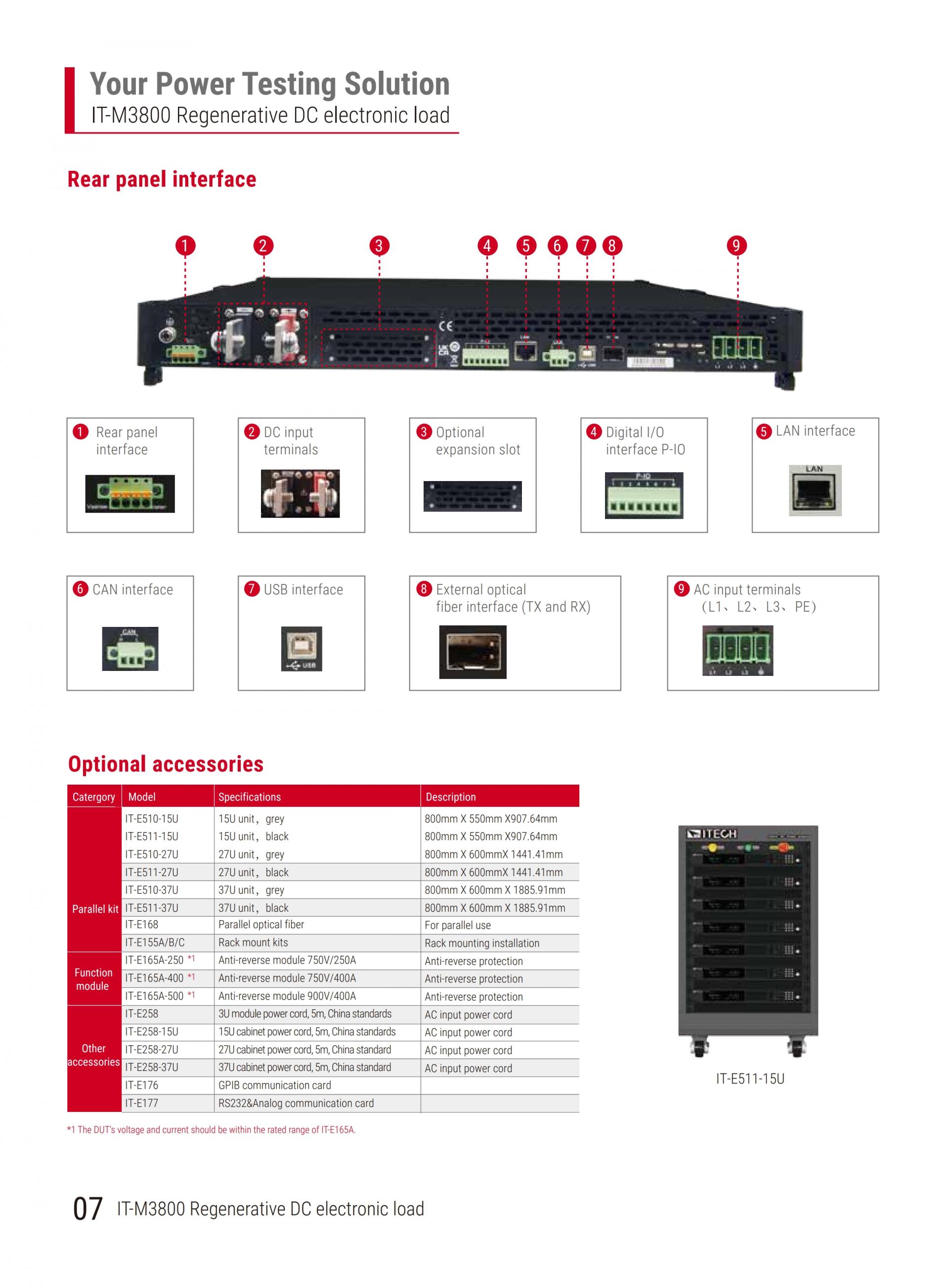 ITECH IT-M3800 회생 DC 전자부하