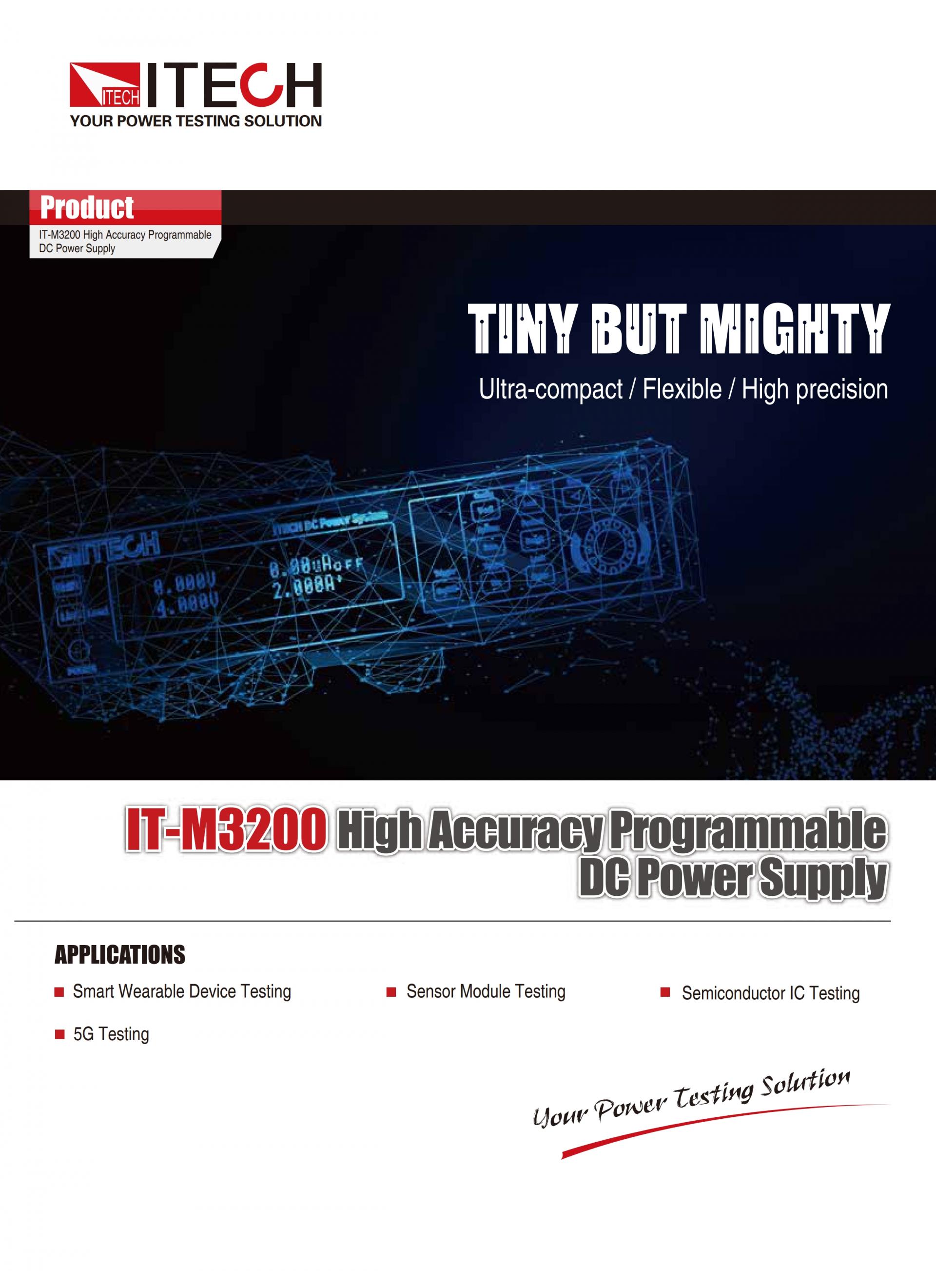 ITECH IT-M3200 초소형 고정밀 DC파워 (½ 1u, 100~360W)