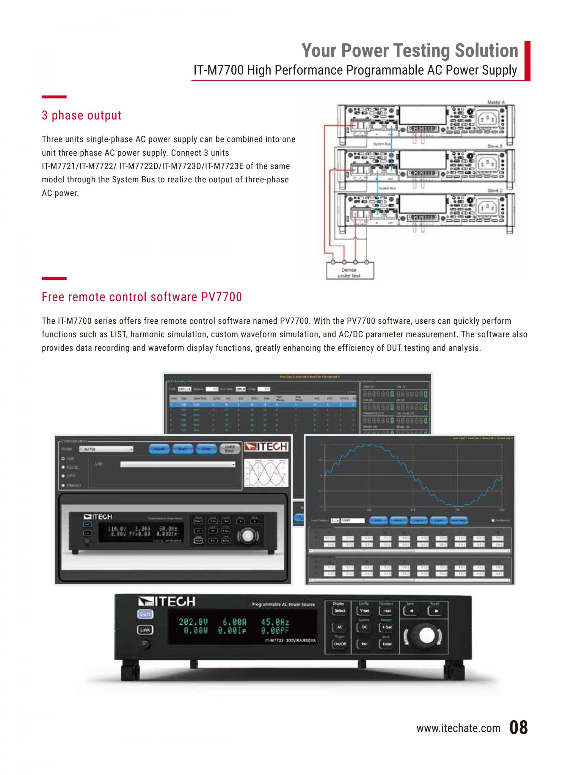 ITECH IT-M7700 고성능 프로그래머블 AC 파워