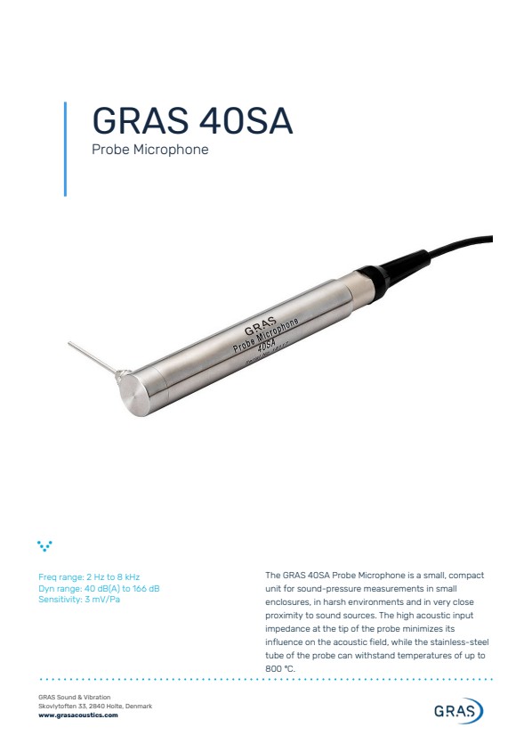 GRAS 40SA 프로브 마이크