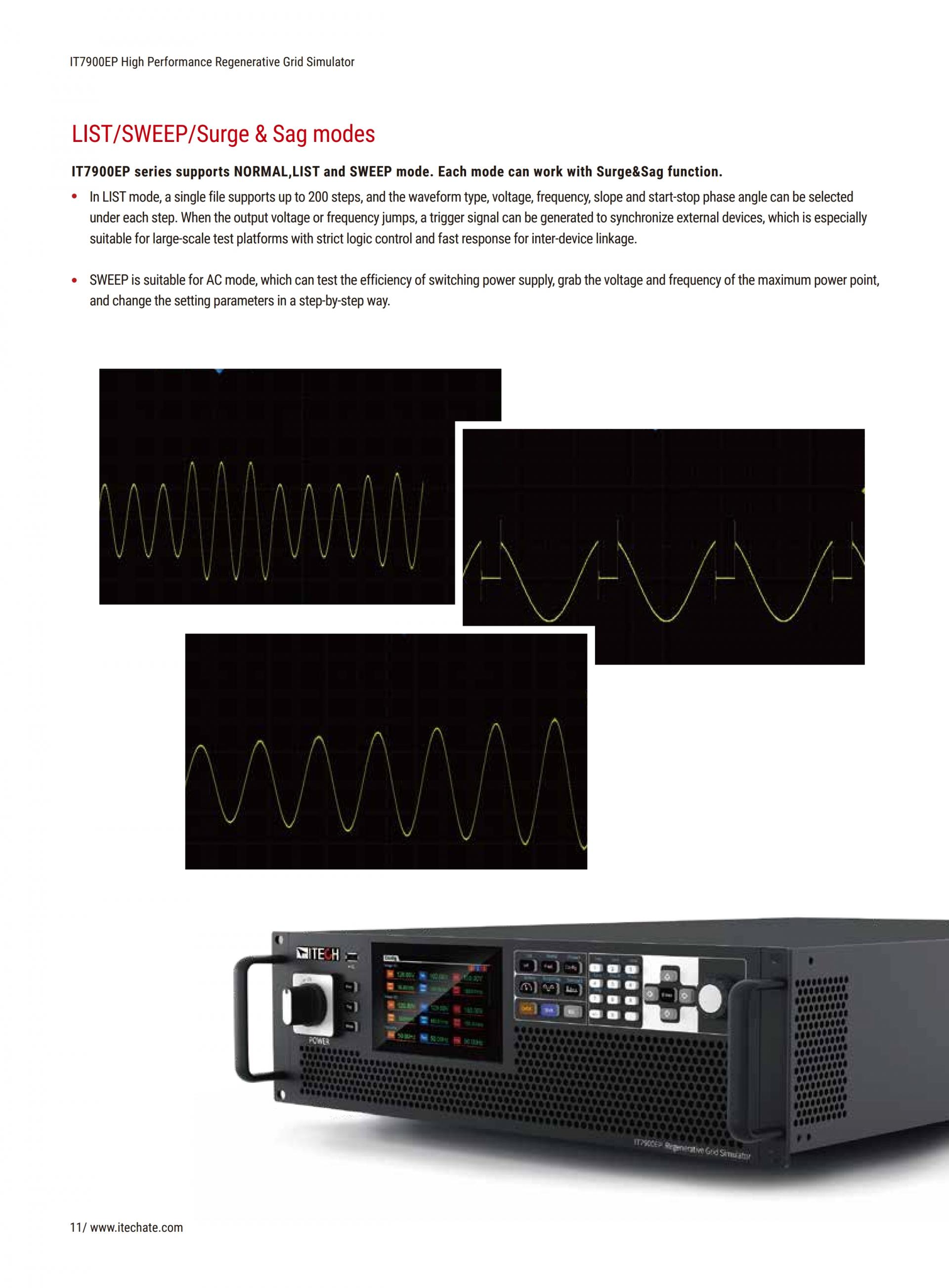 ITECH IT7900EP 고성능 재생 그리드 시뮬레이터 (21~126kVA…1MVA+)