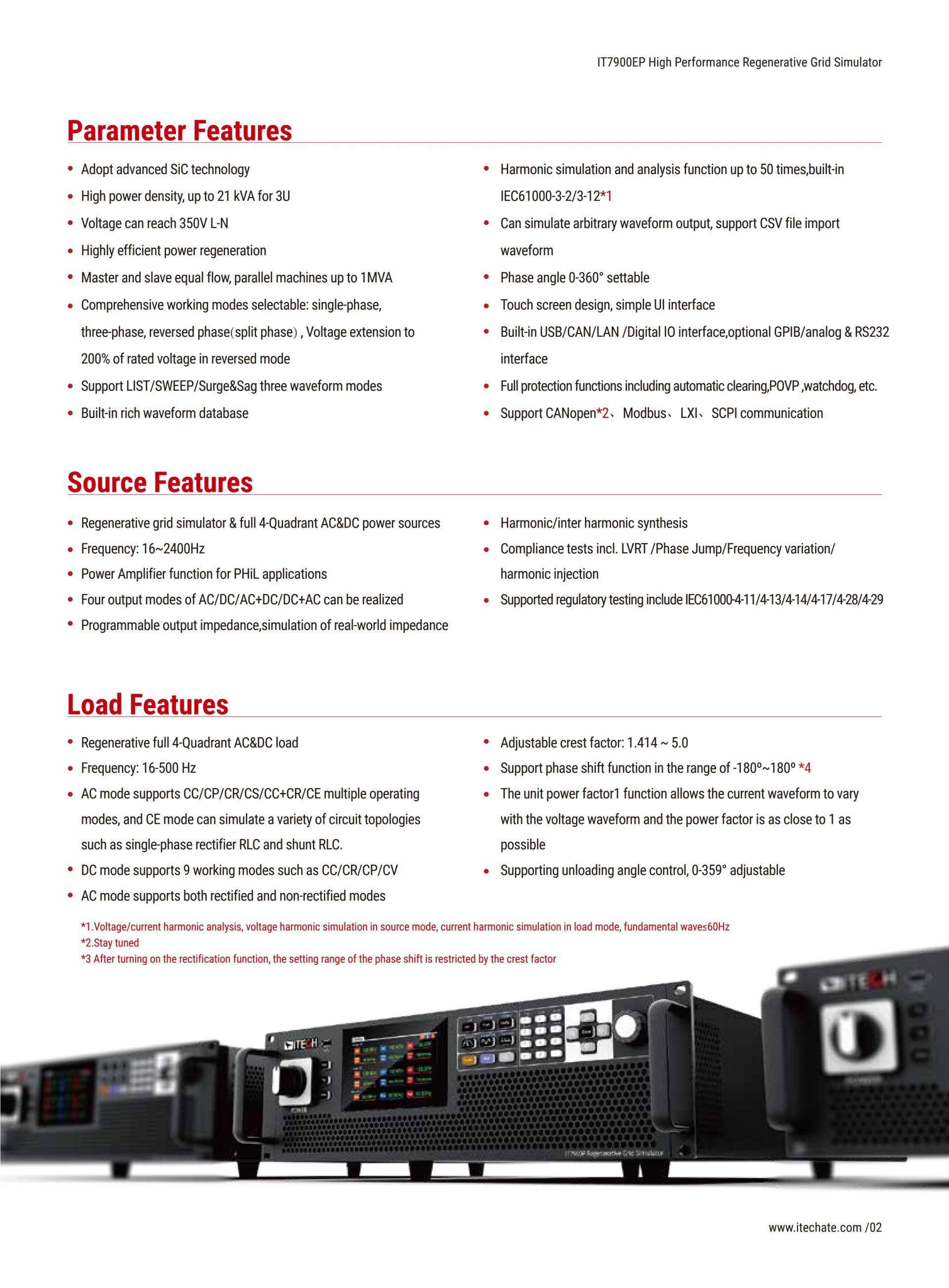 ITECH IT7900EP 고성능 재생 그리드 시뮬레이터 (21~126kVA…1MVA+)