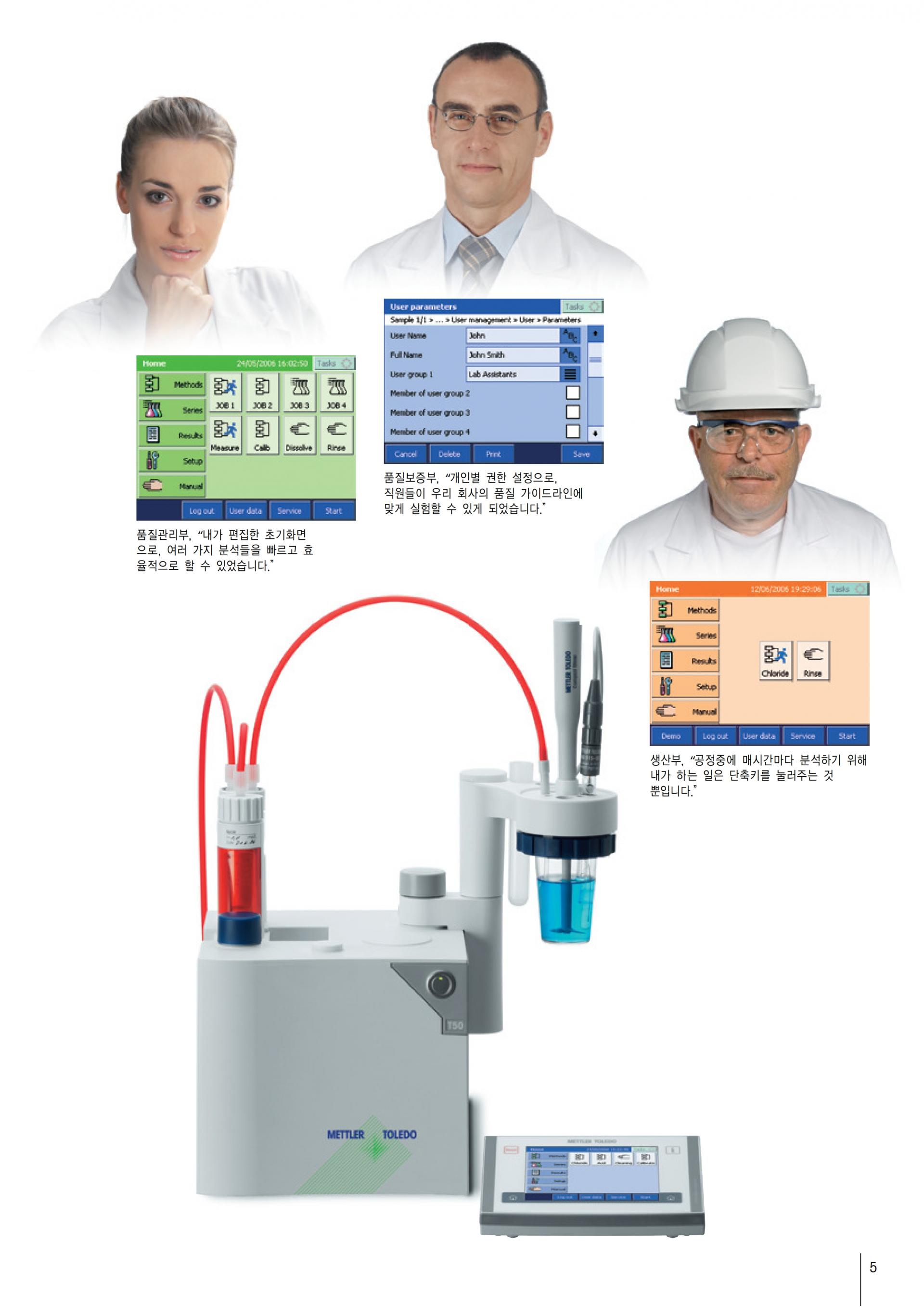 METTLER TOLEDO T5 T7 T9 전위차적정기