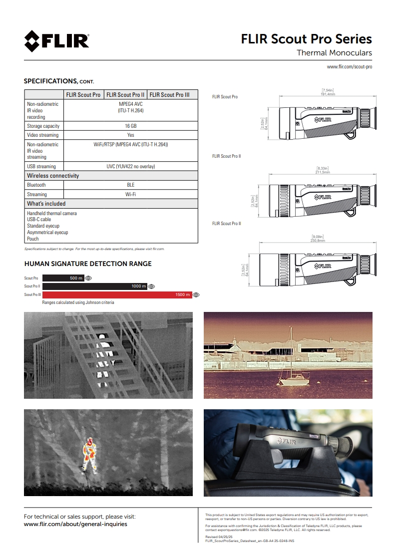FLIR FLIR Scout Pro™ 열화상 모노큘러