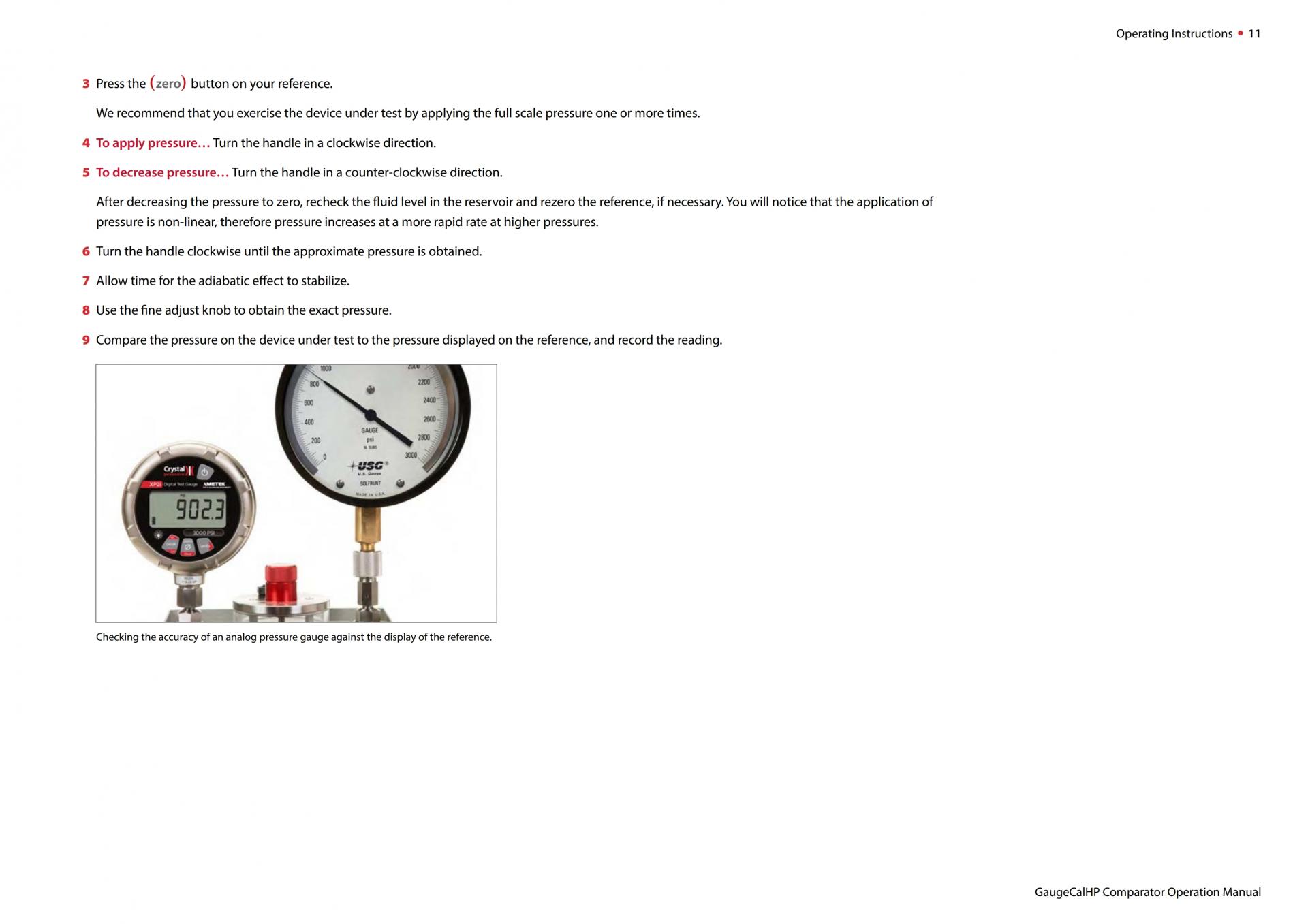 AMETEK GaugeCalHP 비교기 (System G)
